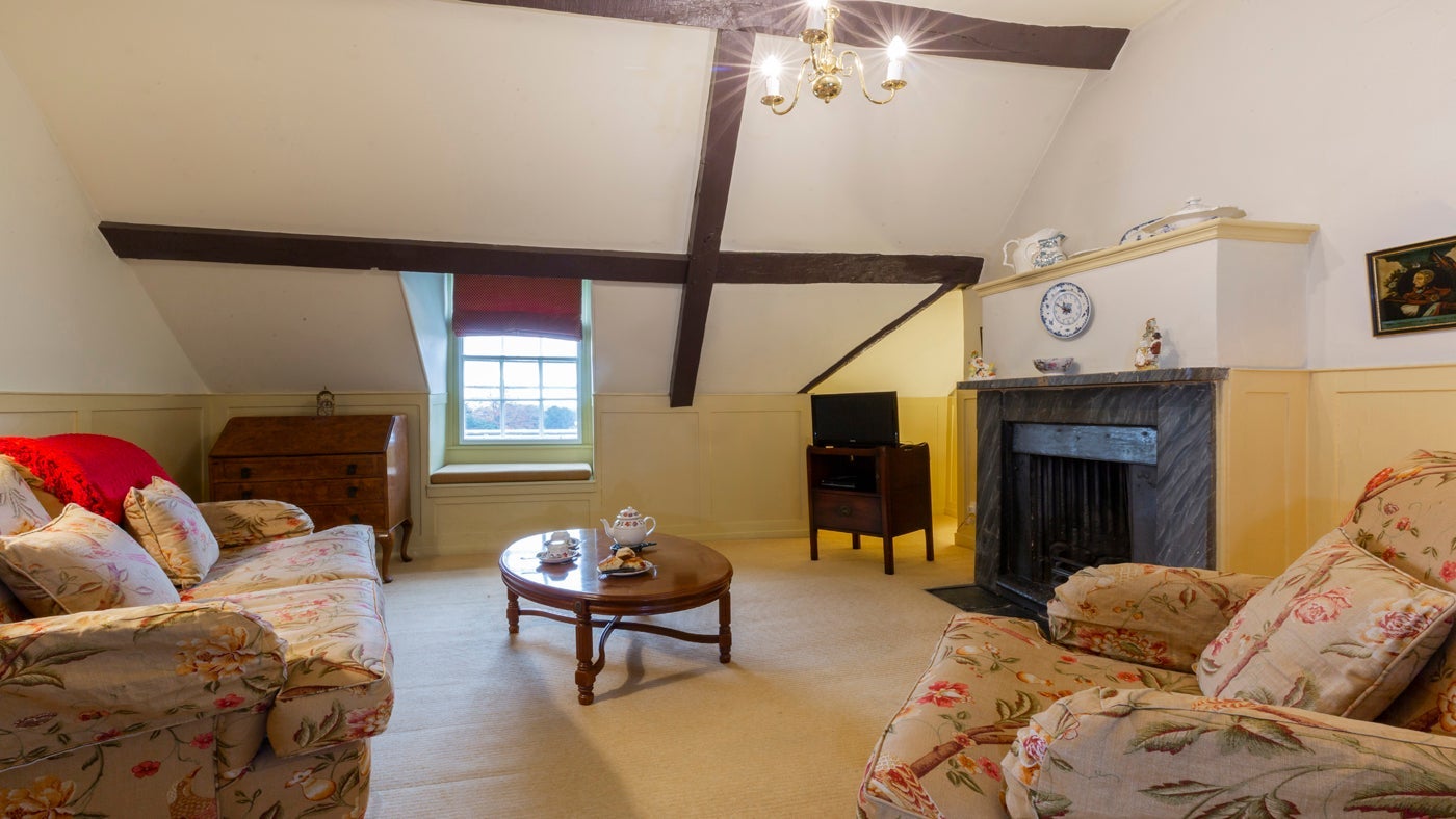 The sitting room at South Wing, Droitwich, Worcestershire