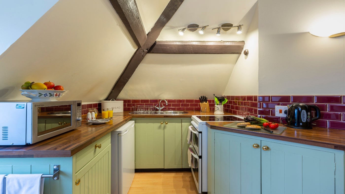 The kitchen at South Wing, Droitwich, Worcestershire