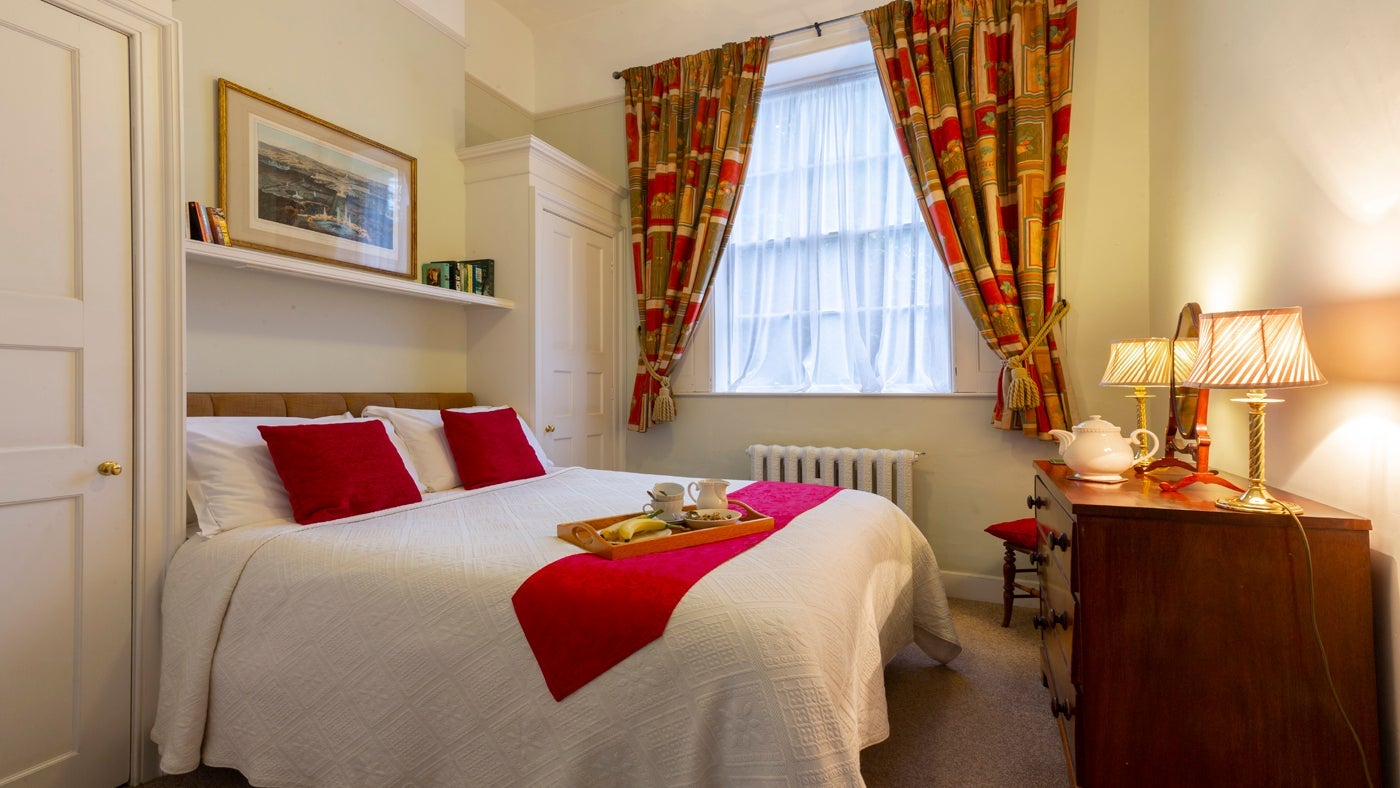 A double bedroom at The Triumphal Arch, Leominster, Herefordshire