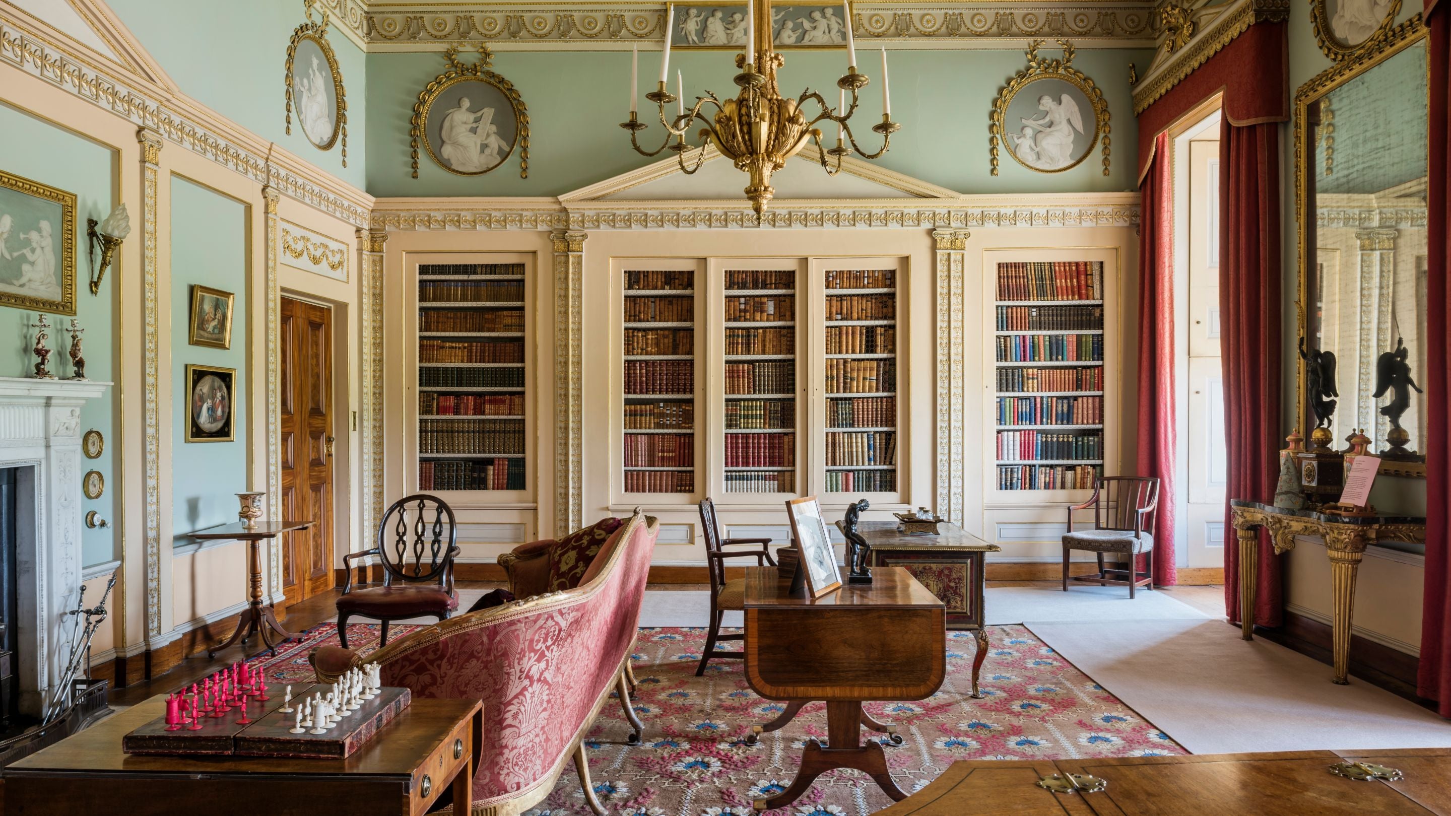 The Library at Berrington Hall, Herefordshire