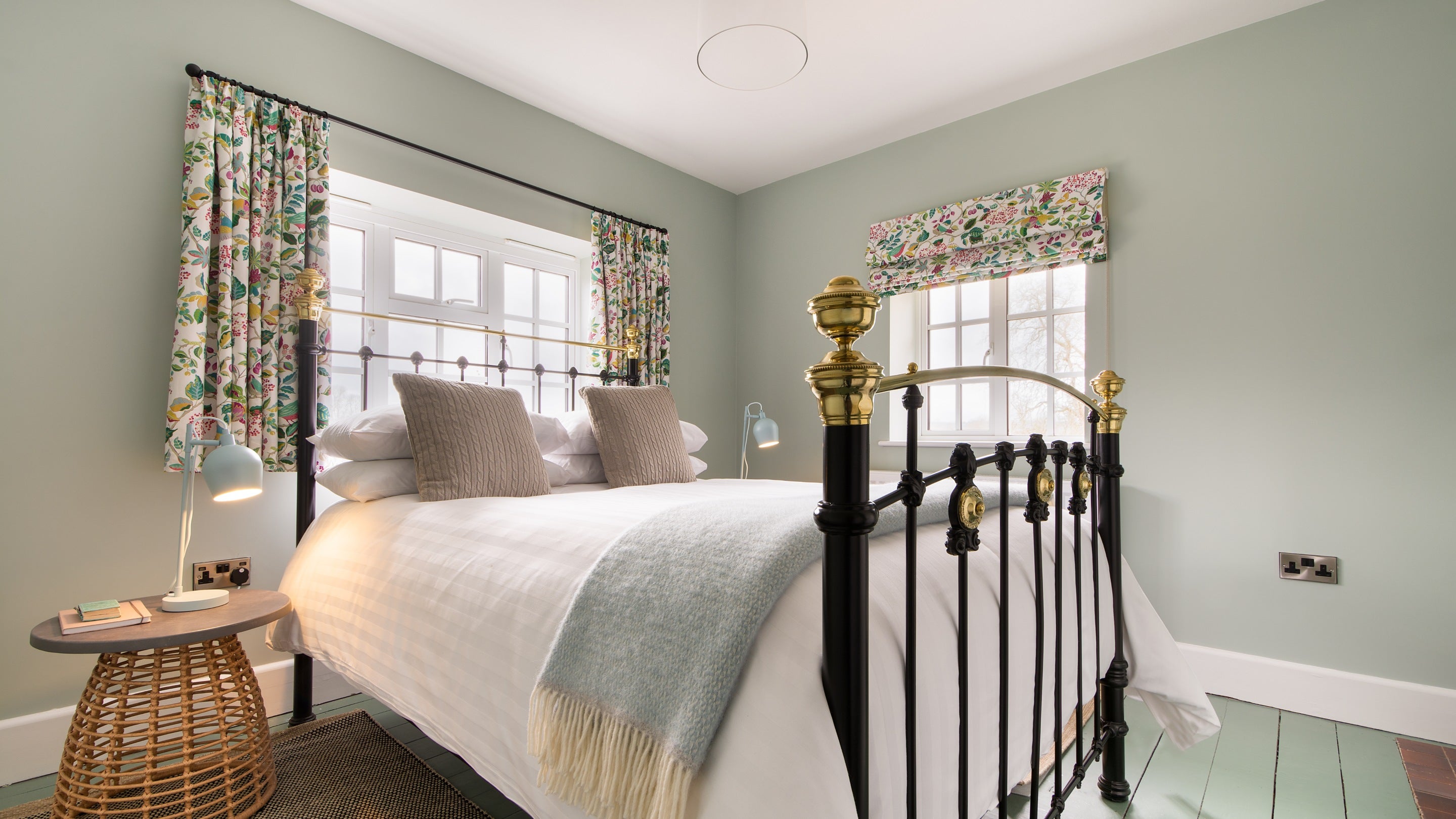One of the double bedrooms at The Weir Garden Cottage, Herefordshire