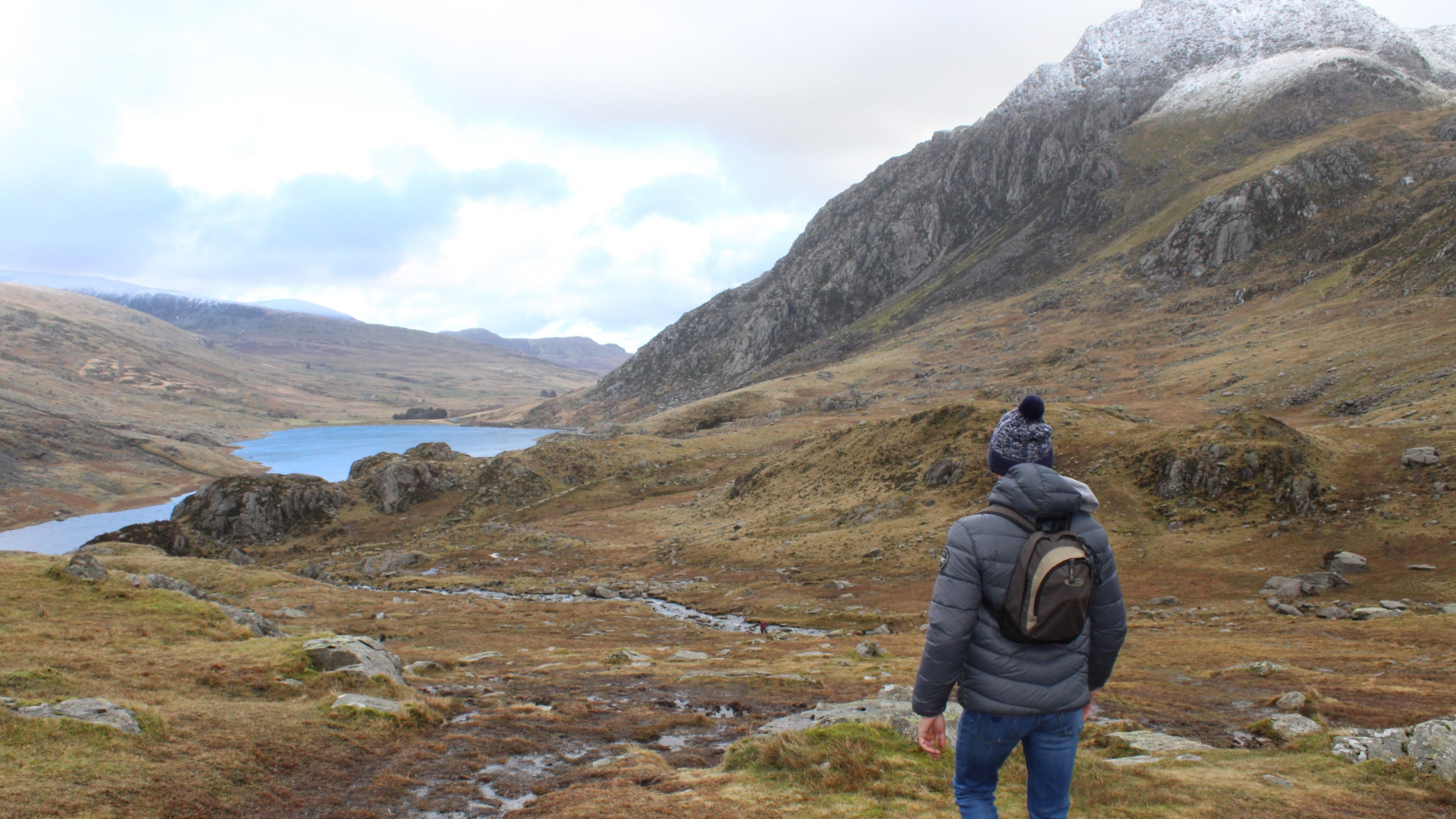 Walking at Cwm Idwal, Snowdonia, North Wales