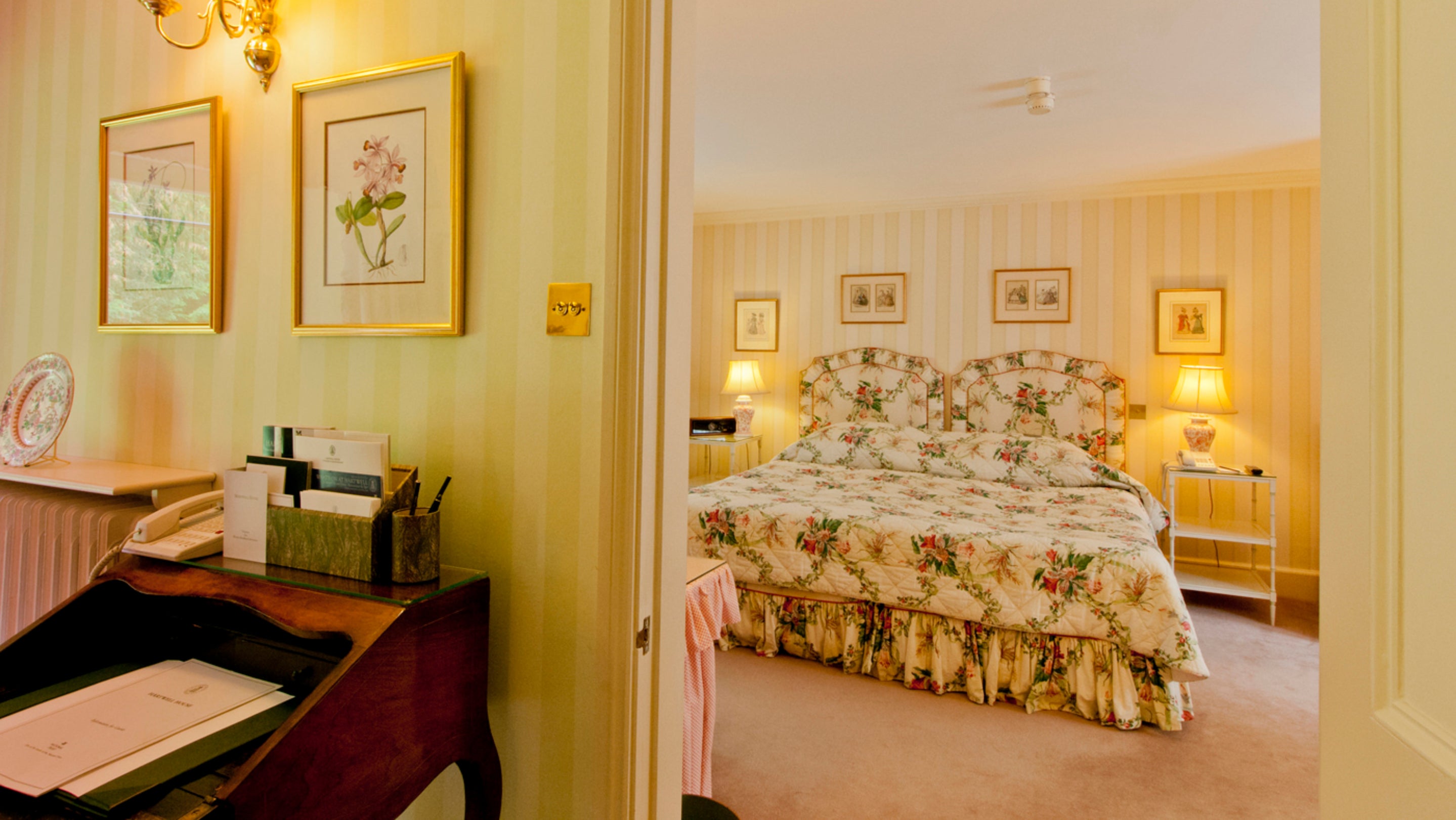 A room at Hartwell Court, Hartwell House Hotel, Buckinghamshire