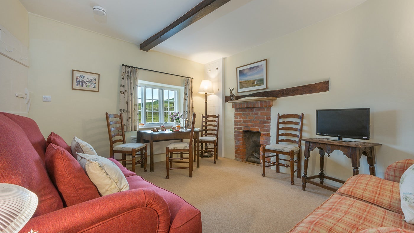 The sitting room at 2 Compton Farm Cottage, Newport, Isle of Wight