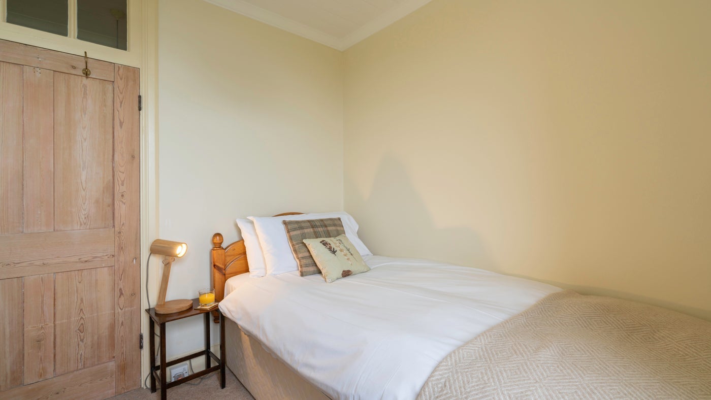 The single bedroom at Irex, Totland Bay, Isle of Wight