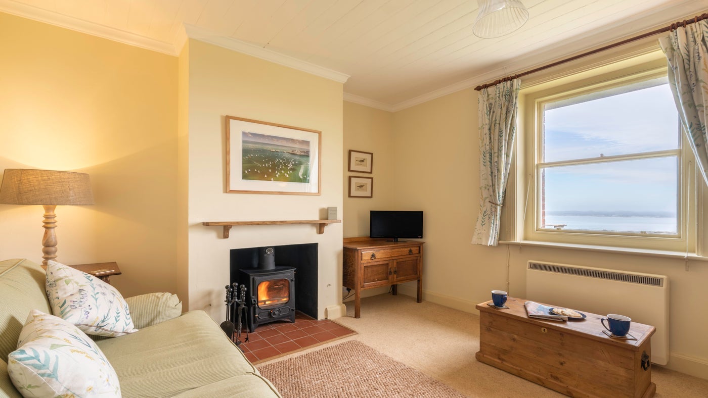 The sitting room at Irex, Totland Bay, Isle of Wight