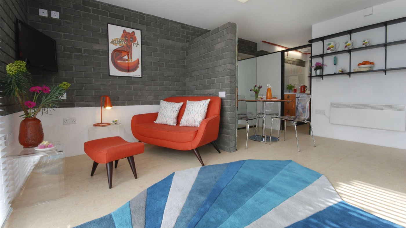 The sitting room at Little Chert, St Lawrence, Isle of Wight