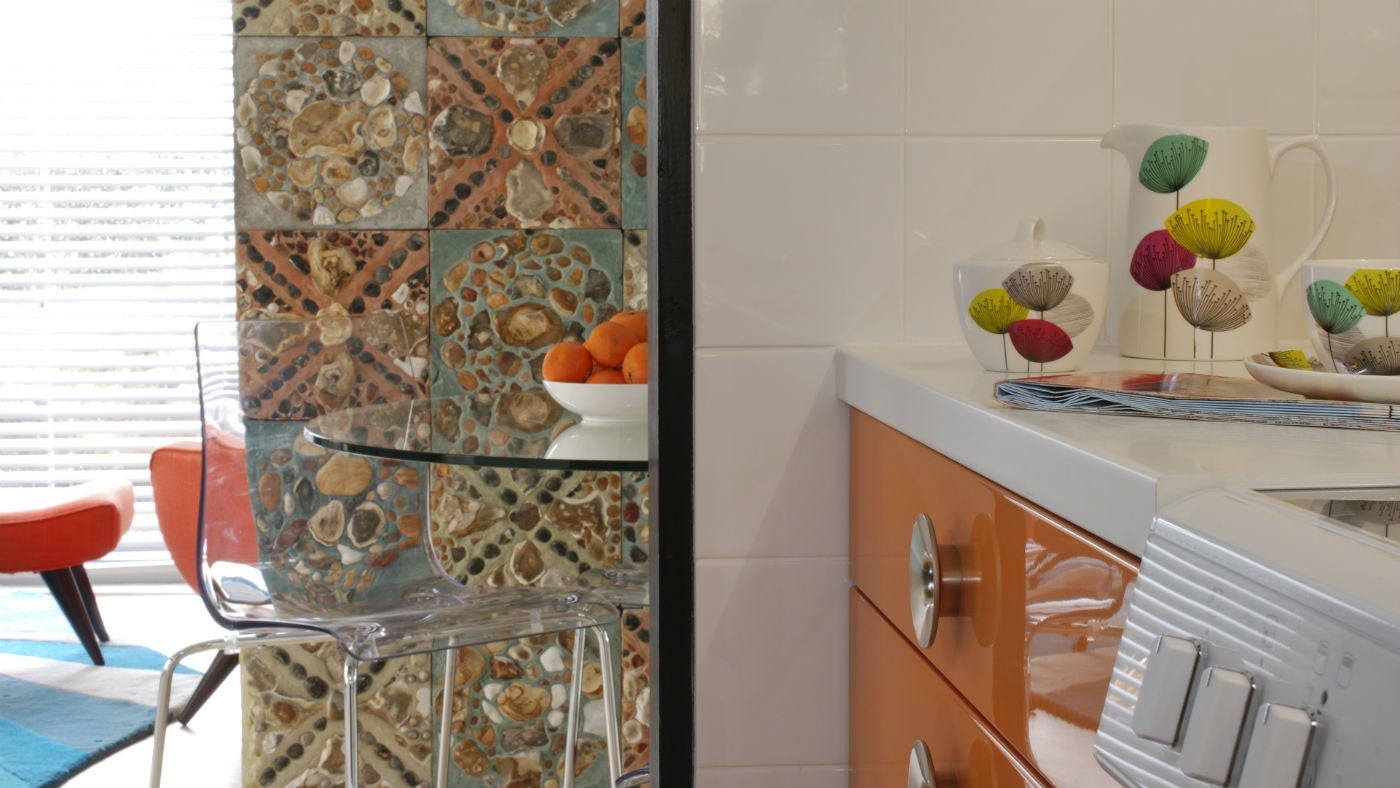 The kitchen at Little Chert, St Lawrence, Isle of Wight