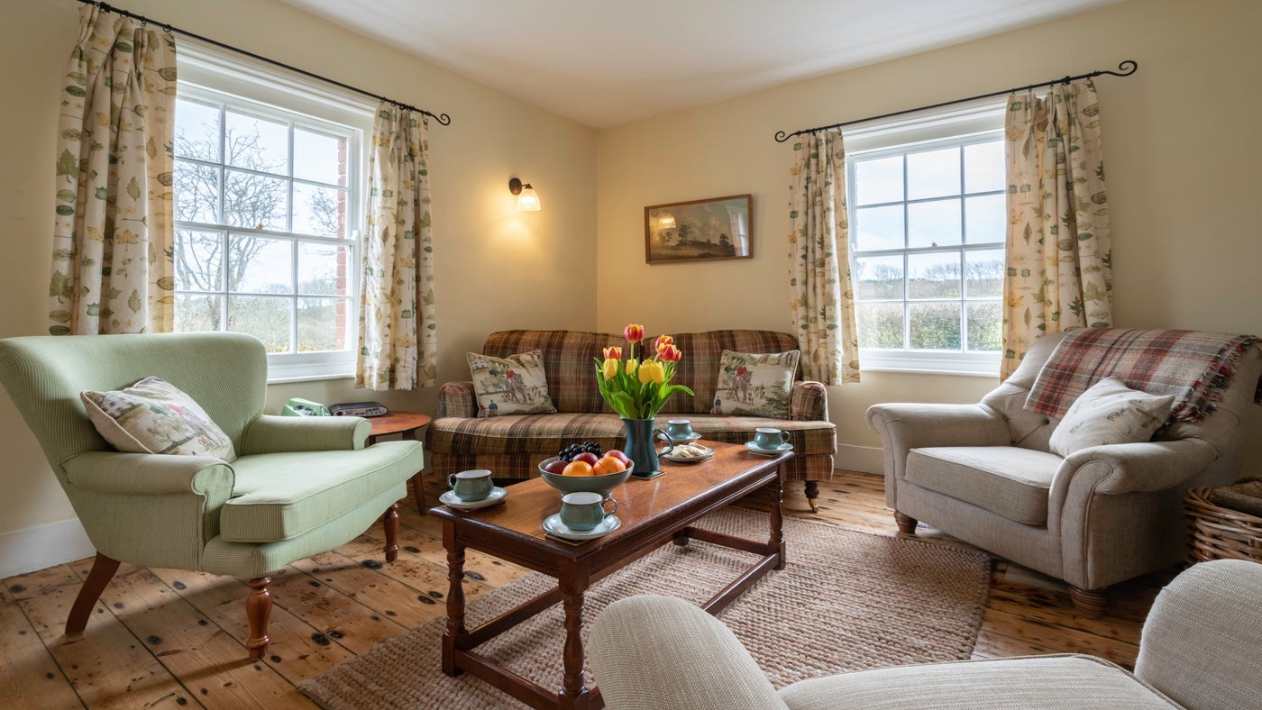 The sitting room at Longstone Cottage, Mottistone, Isle of Wight