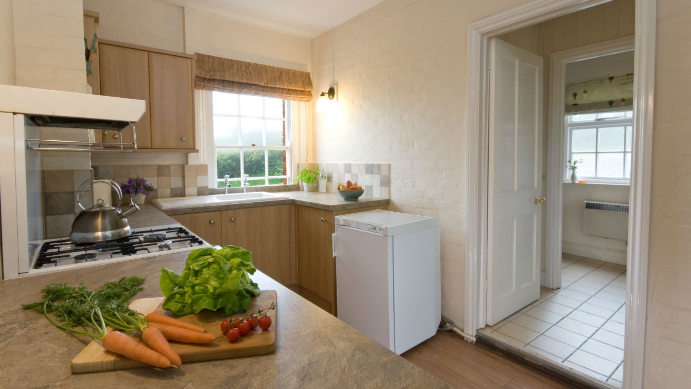 The kitchen at Longstone Cottage, Mottistone, Isle of Wight