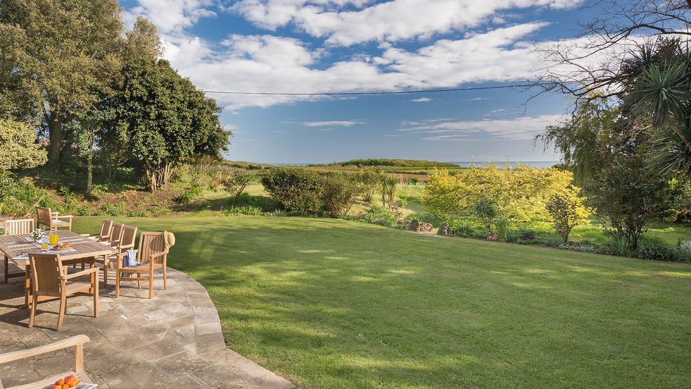 The garden at Mottistone Manor Farmhouse, Mottistone, Isle of Wight