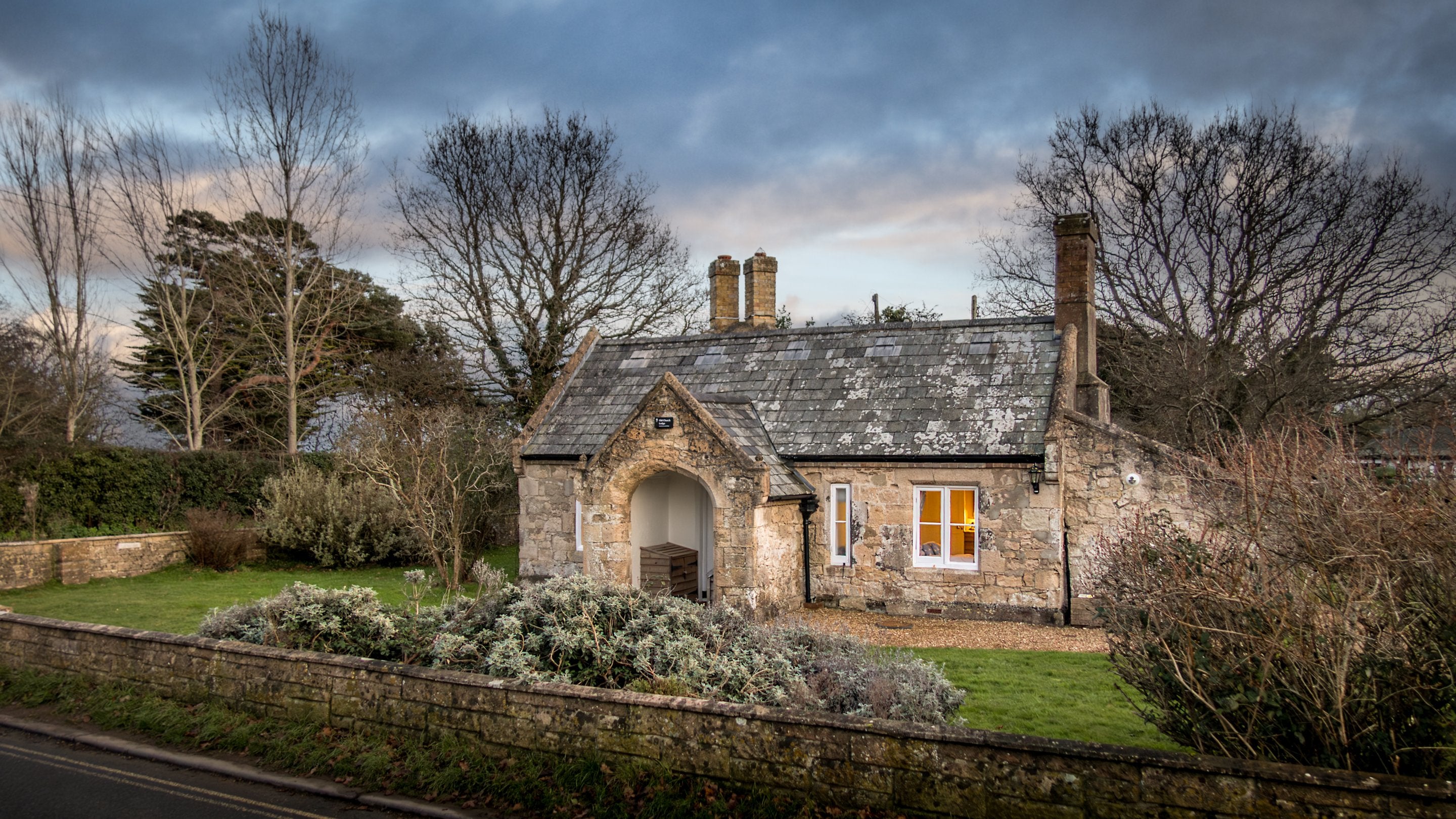 The exterior of Old Church Lodge, Isle Of Wight