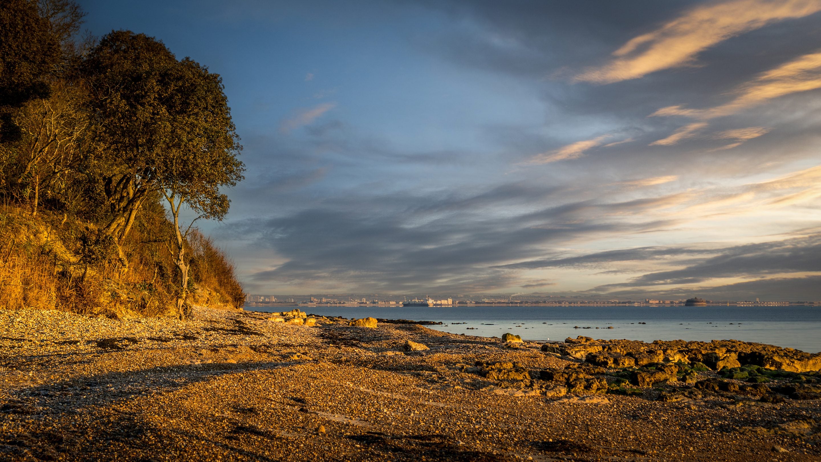 The beach near Old Church Lodge, Isle Of Wight