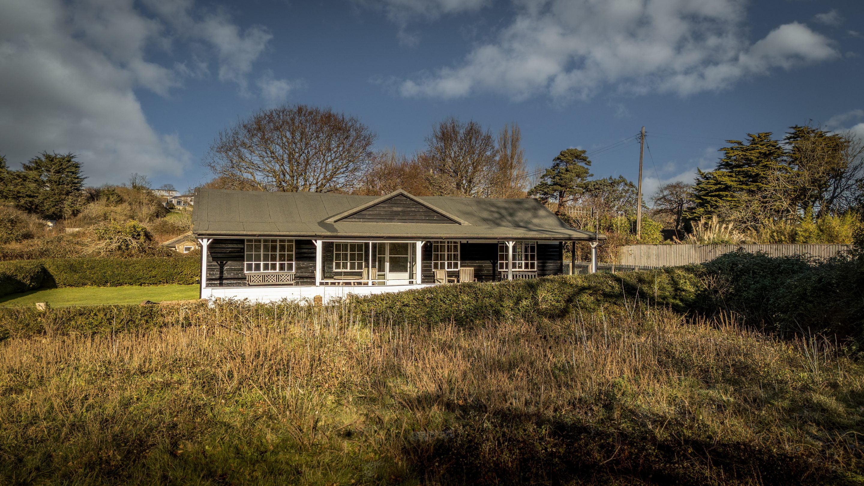 The Old Club House and its grassed garden, Isle Of Wight