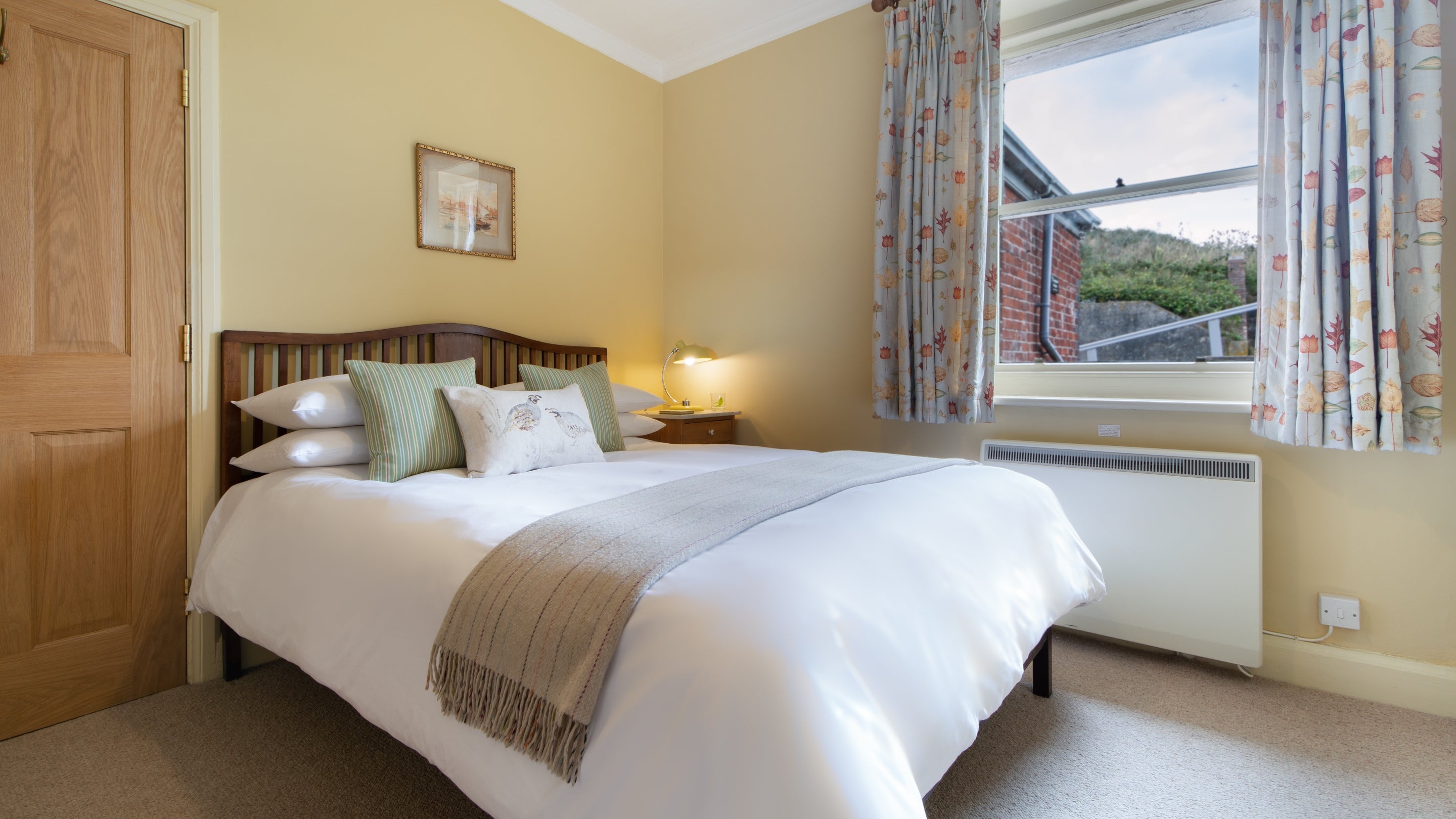 The double bedroom at Pomone, Isle of Wight