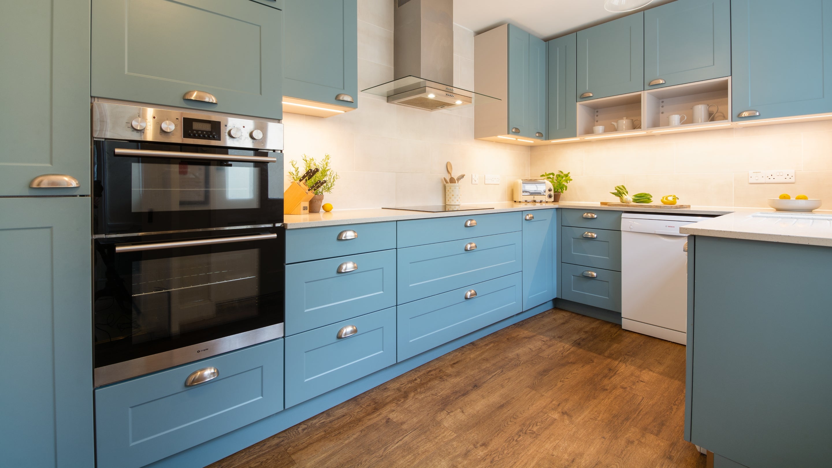 The kitchen at Rosetta Cottage, Isle of Wight