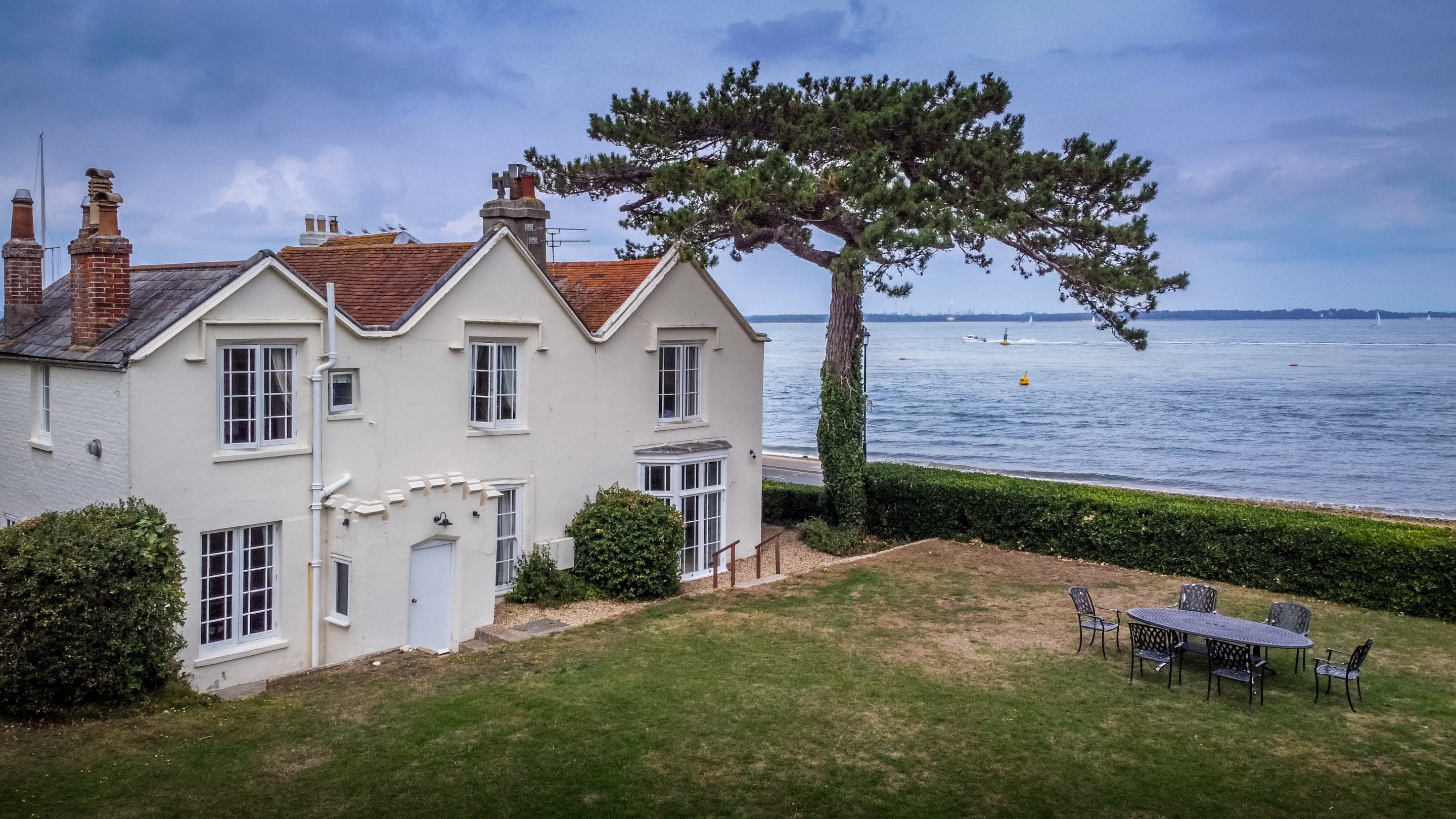 A view from the garden at Rosetta and East Rosetta Cottage, Isle of Wight