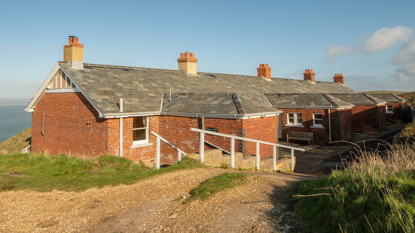 The exterior of Pomone, Irex and Varvassi, Totland Bay, Isle of Wight