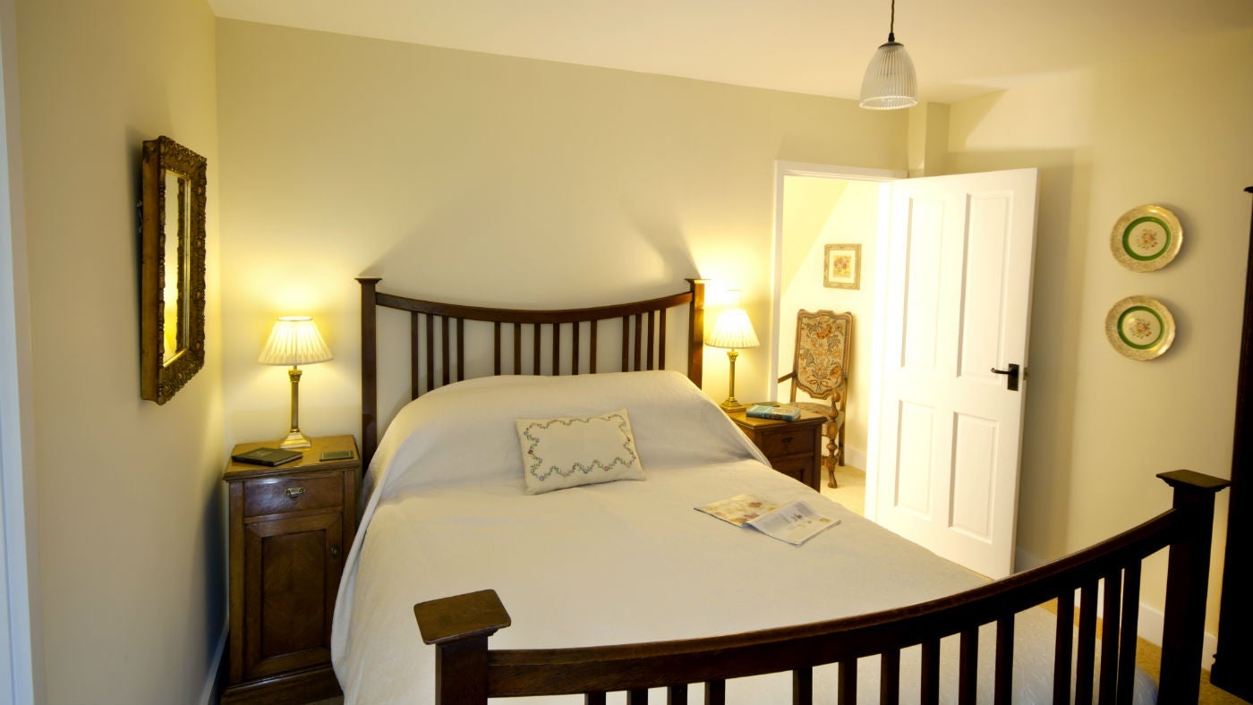 The double bedroom at Wydcombe, Whitwell, Isle of Wight
