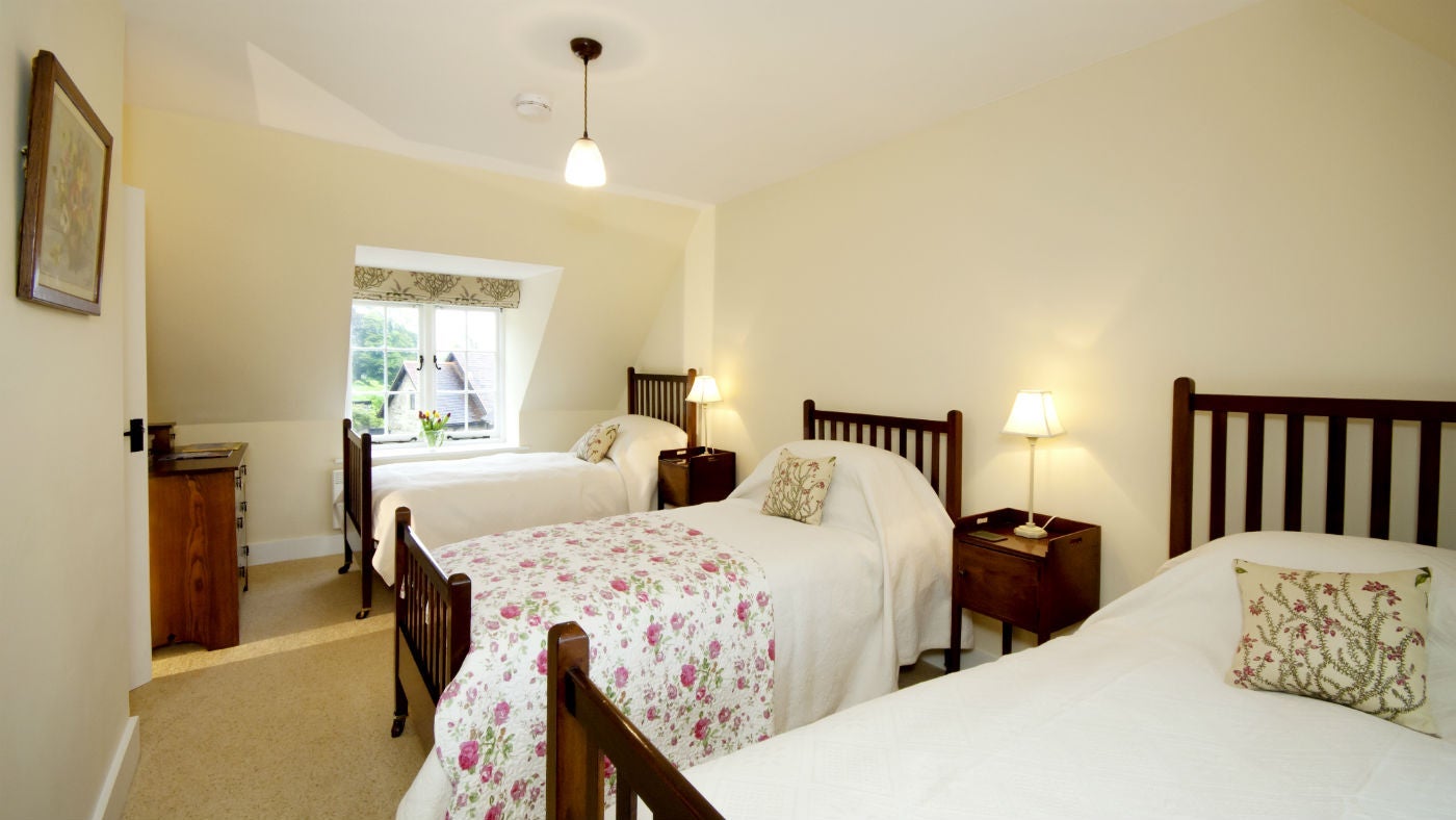The triple bedroom at Wydcombe, Whitwell, Isle of Wight