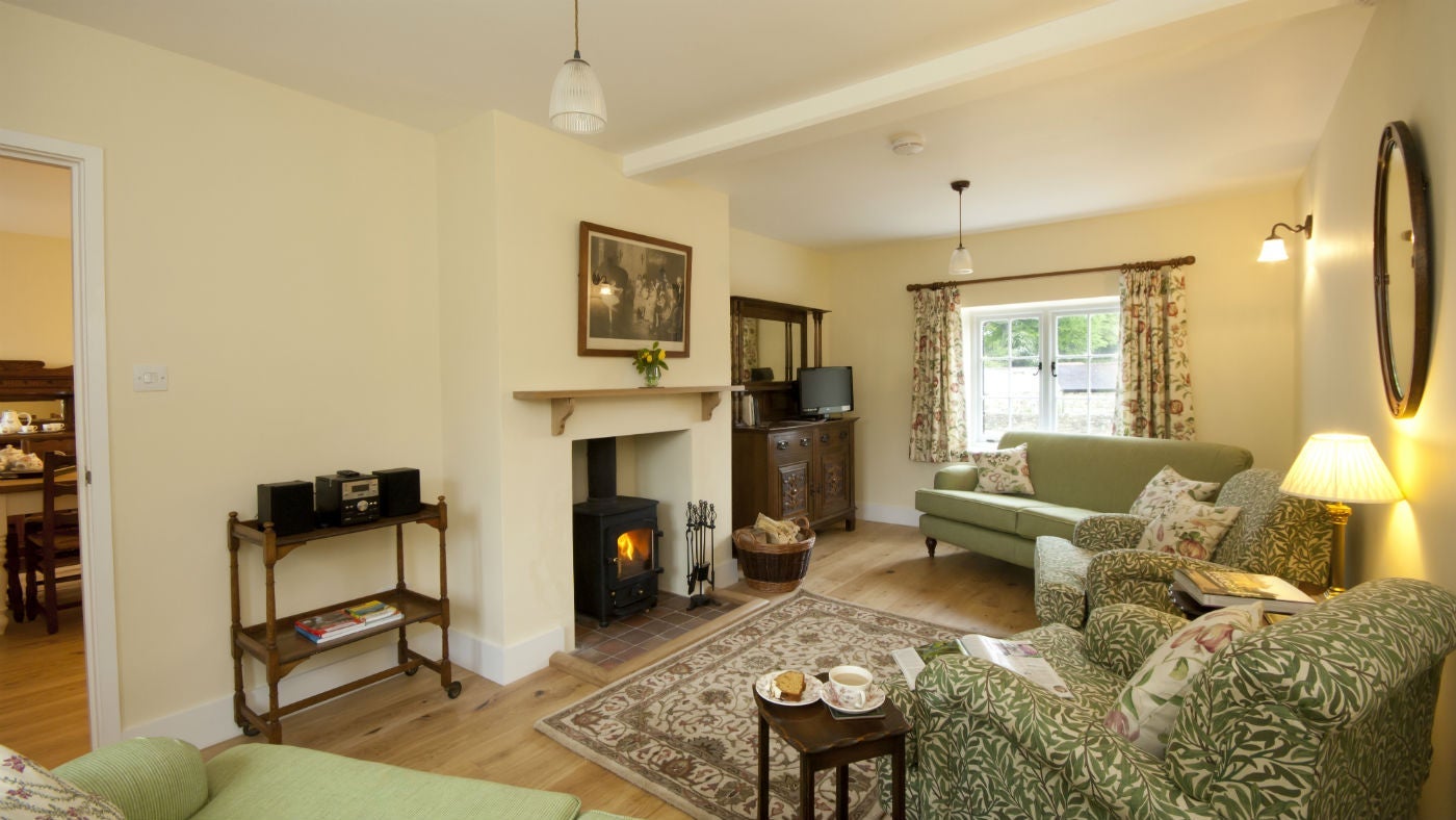 The sitting room at Wydcombe, Whitwell, Isle of Wight
