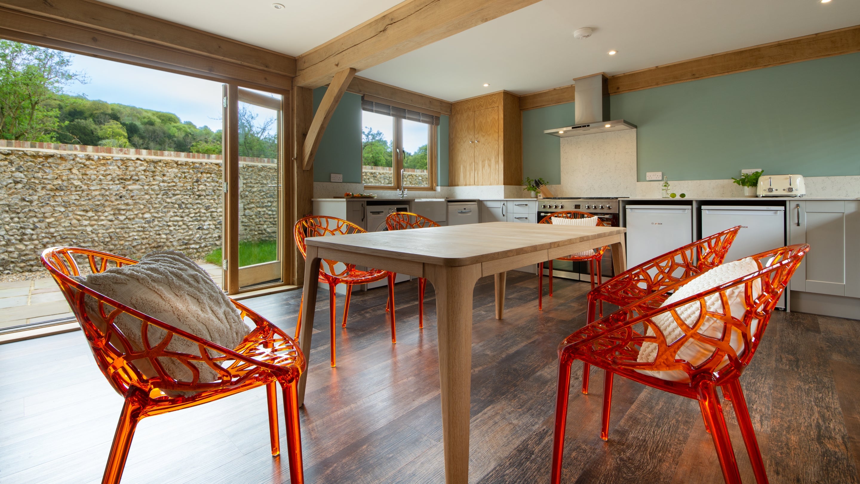 The dining kitchen at 1 Bagden Farm Cottage, Surrey