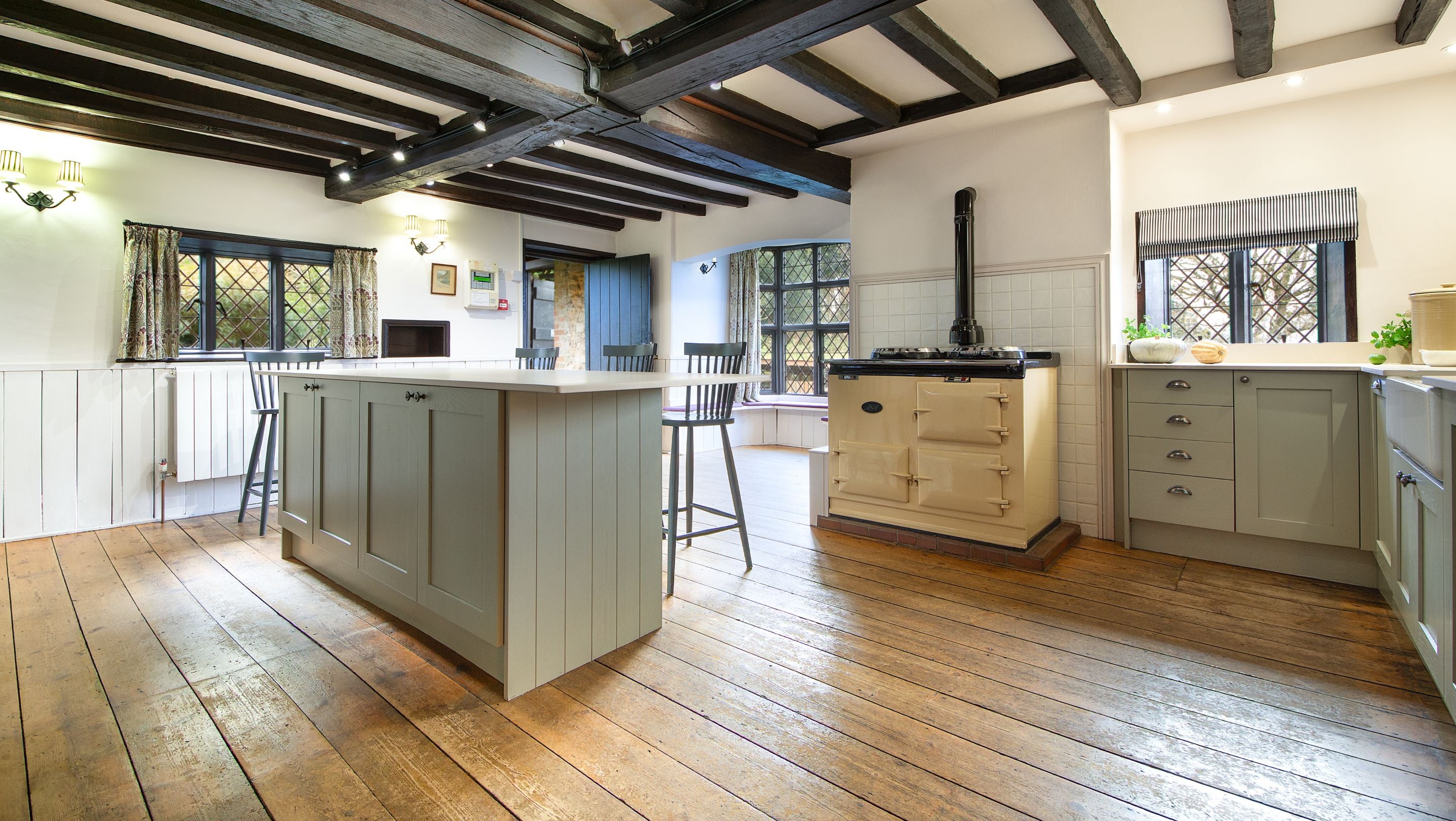 The kitchen at Emley Farmhouse, Surrey