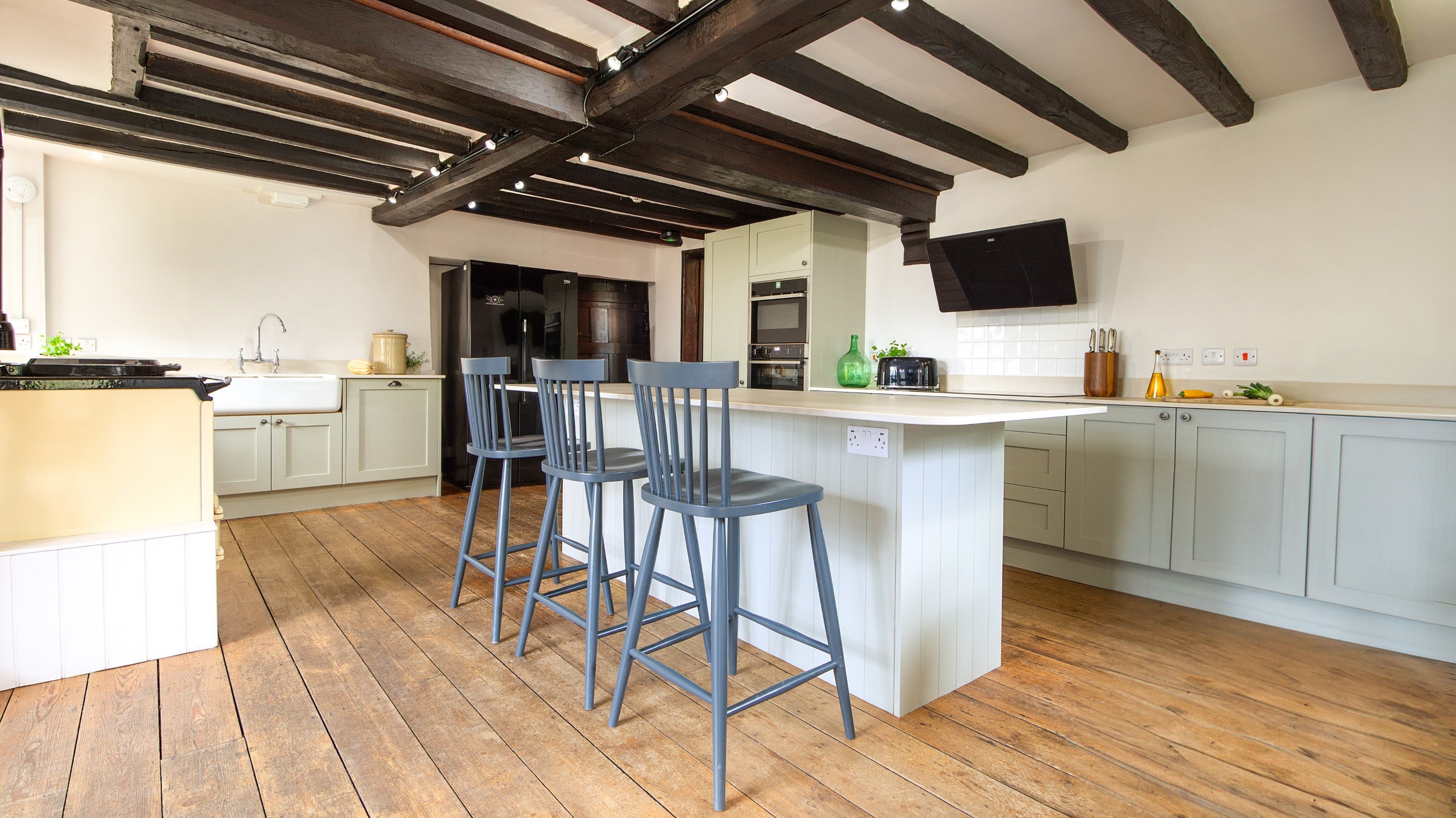 The kitchen at Emley Farmhouse, Surrey