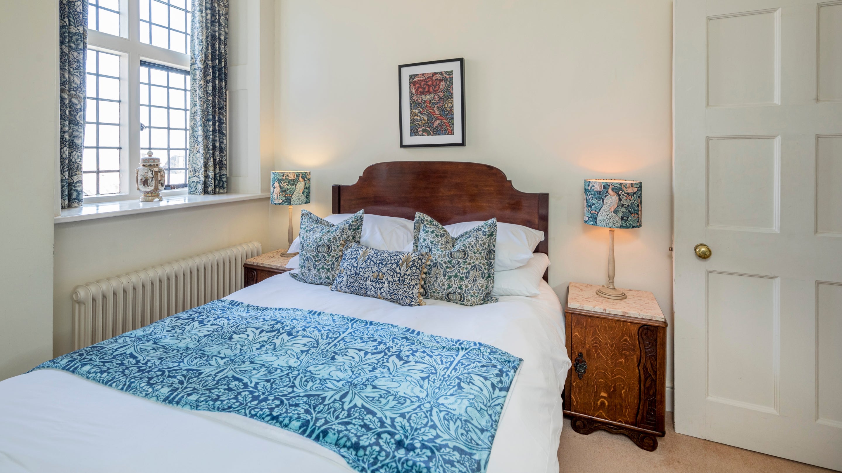 The bedroom at The Morris Apartment, West Sussex