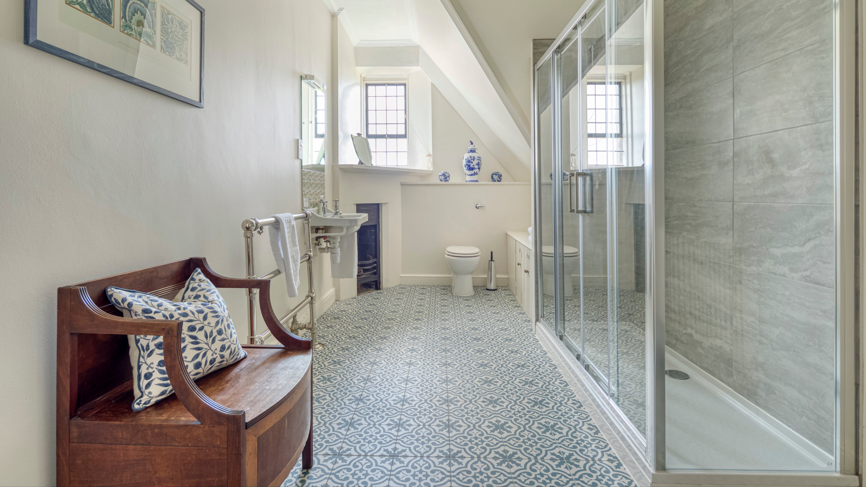 The shower room at The Morris Apartment, West Sussex