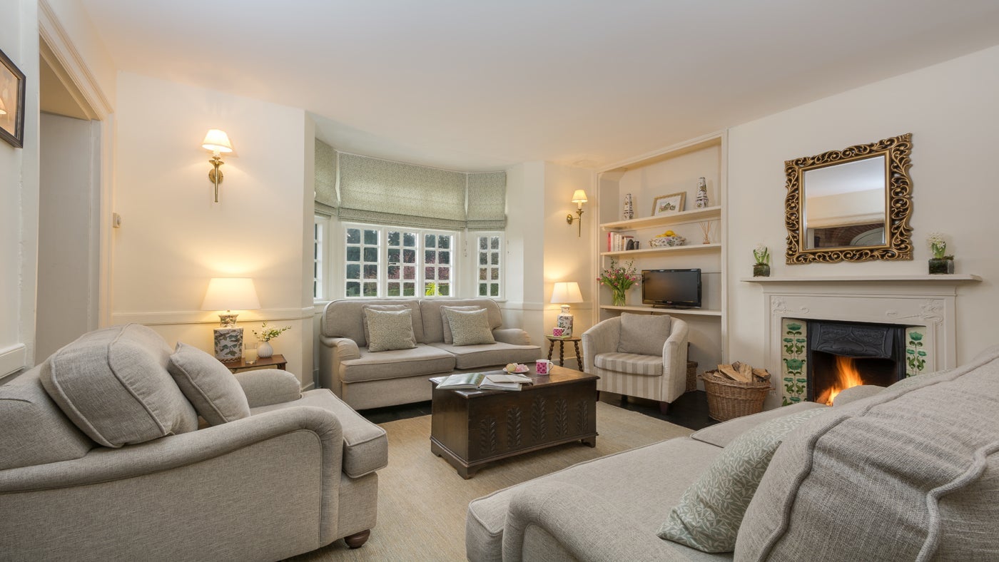 The sitting room at Polesden Garden Cottage, Surrey