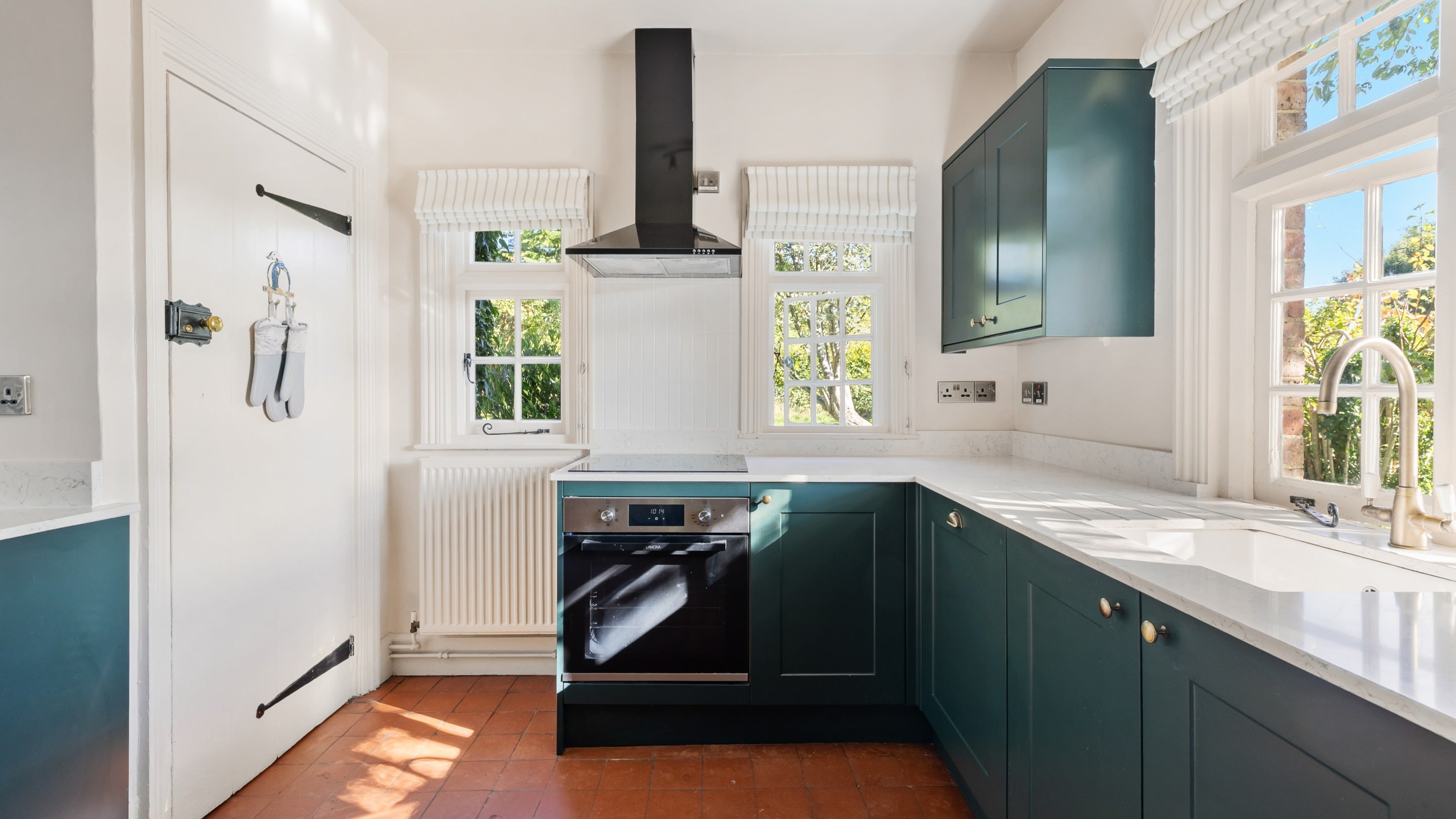 The kitchen at Polesden Garden Cottage, Surrey