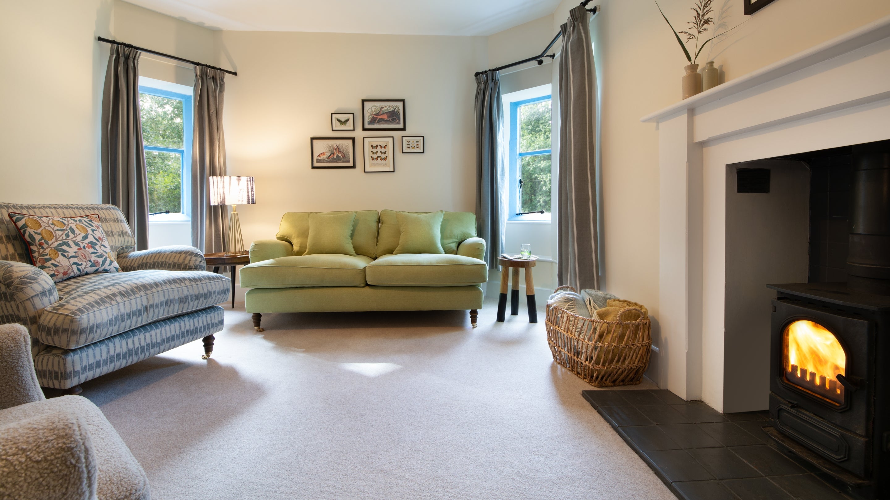 The sitting room at Scotney West Lodge, Kent