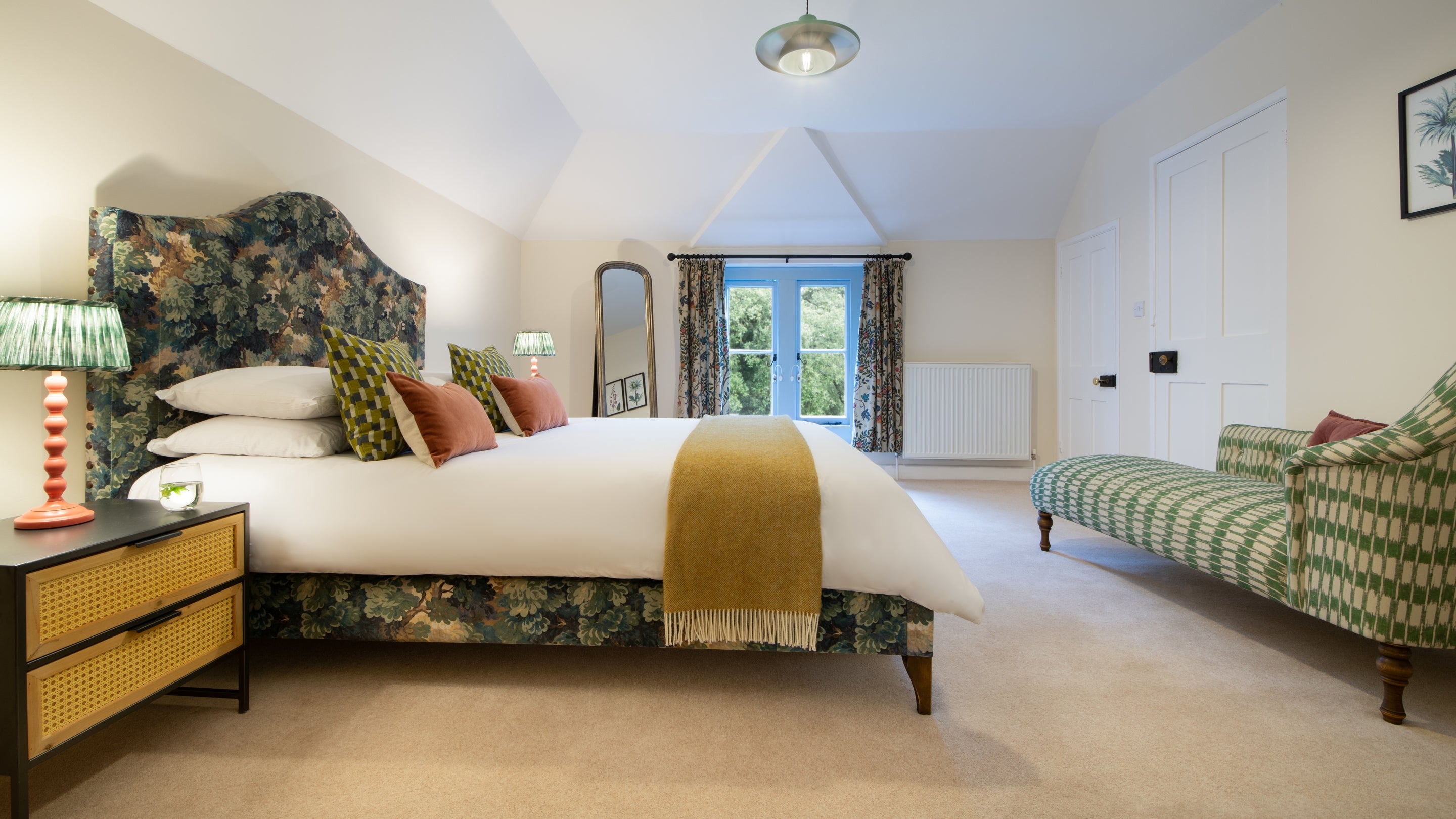 The double bedroom at Scotney West Lodge, Kent