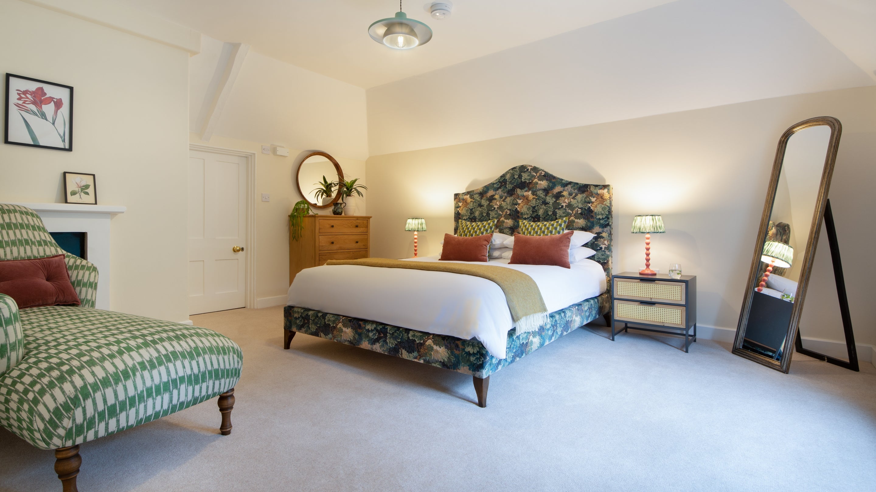 The double bedroom at Scotney West Lodge, Kent
