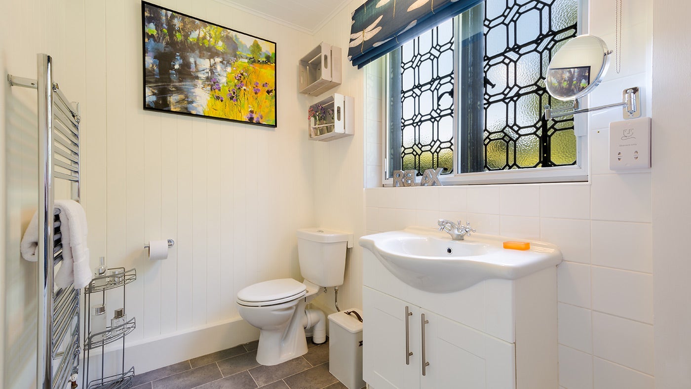 The bathroom at Welbeck Cottage, Sheffield Park and Gardens, East Sussex