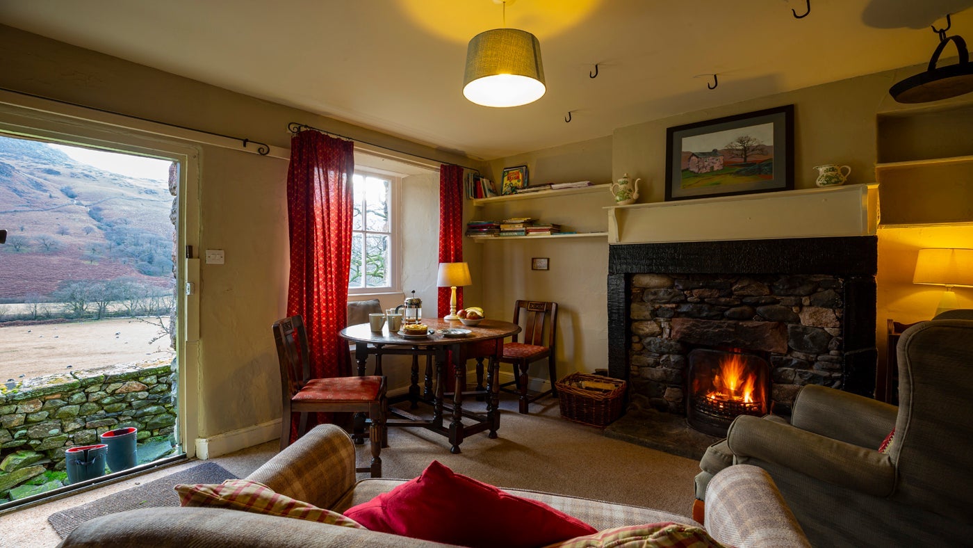 The sitting room at Bird How, nr Gosforth, Eskdale, Lake District, Cumbria