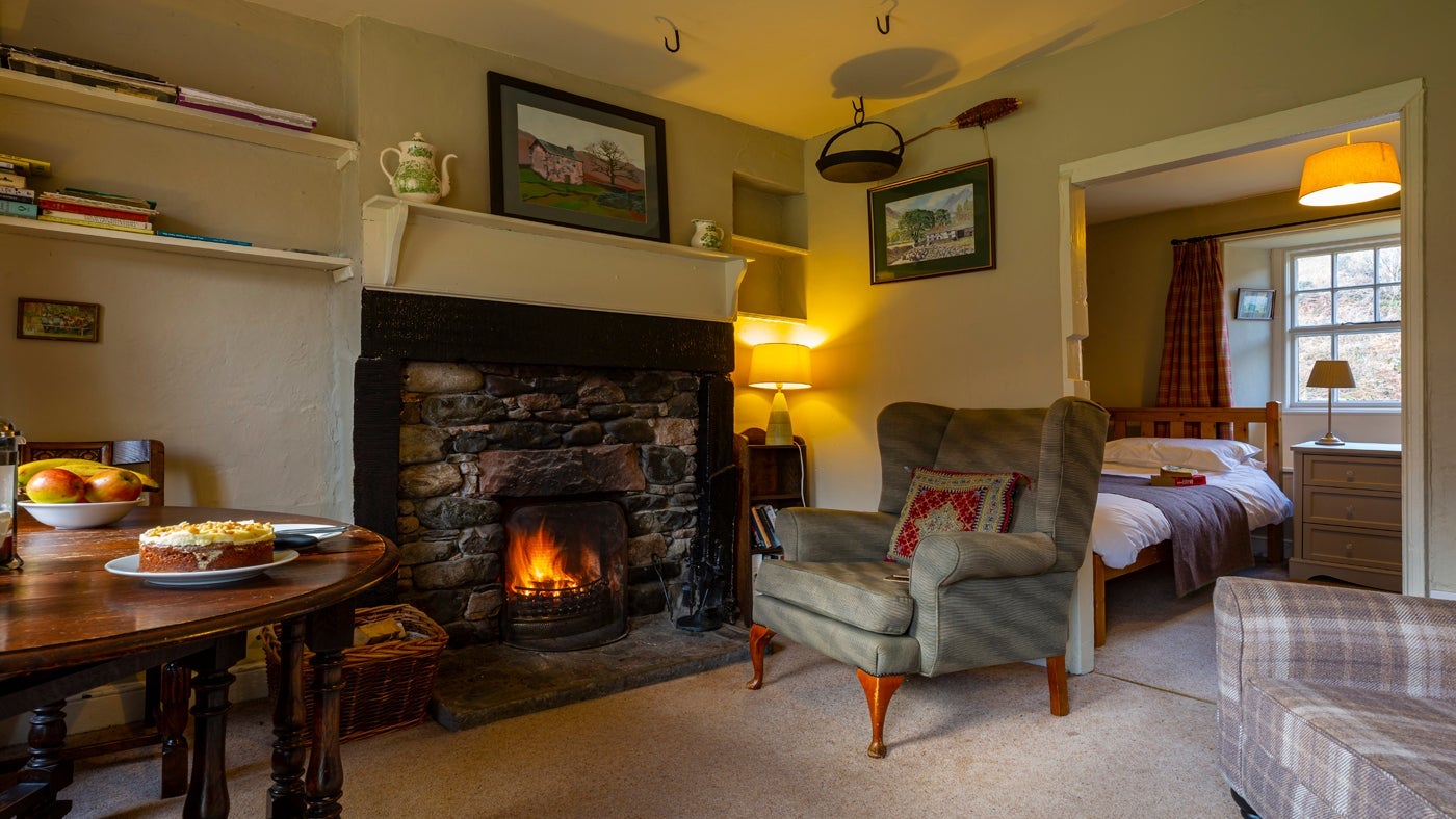 The sitting room at Bird How, nr Gosforth, Eskdale, Lake District, Cumbria