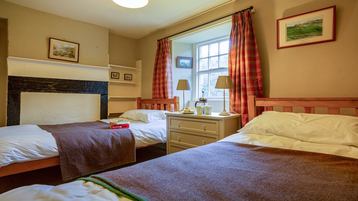 The twin bedroom at Bird How, nr Gosforth, Eskdale, Lake District, Cumbria