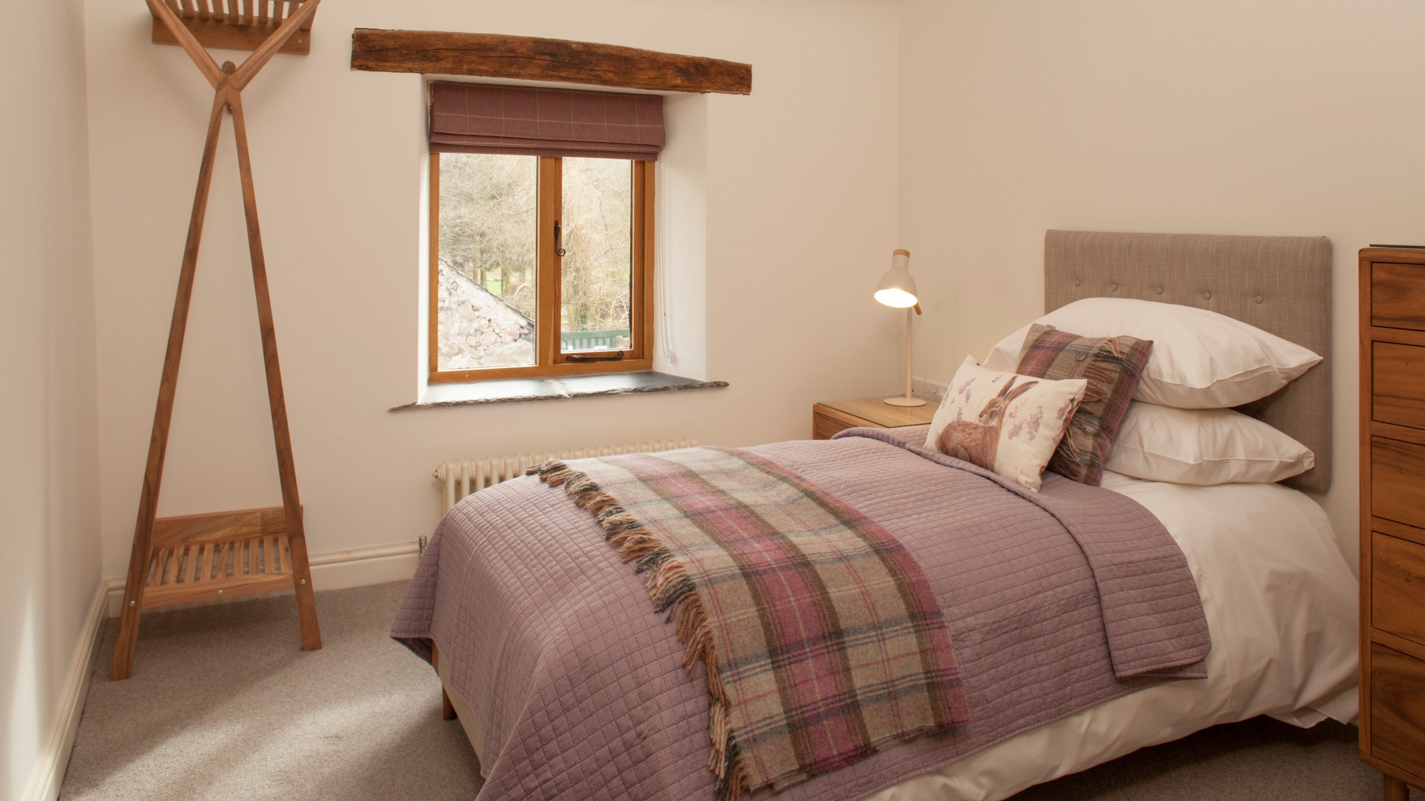 The single bedroom at Eelbeck Cottage, Cumbria