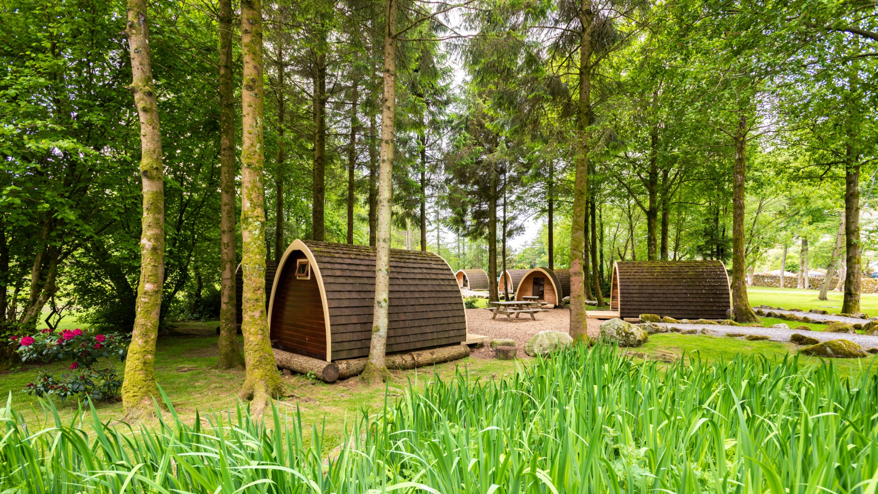 Camping pods at Eskdale Campsite, Cumbria