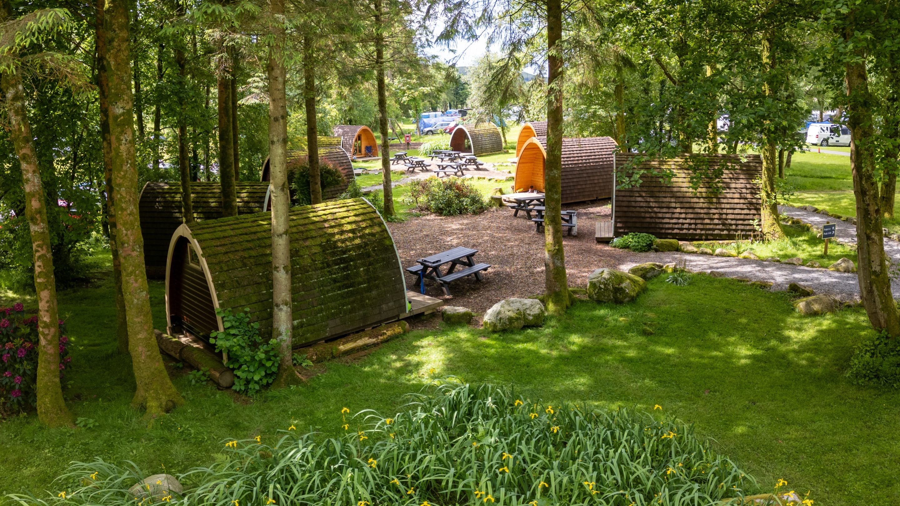 The pods at Eskdale Campsite, Cumbria
