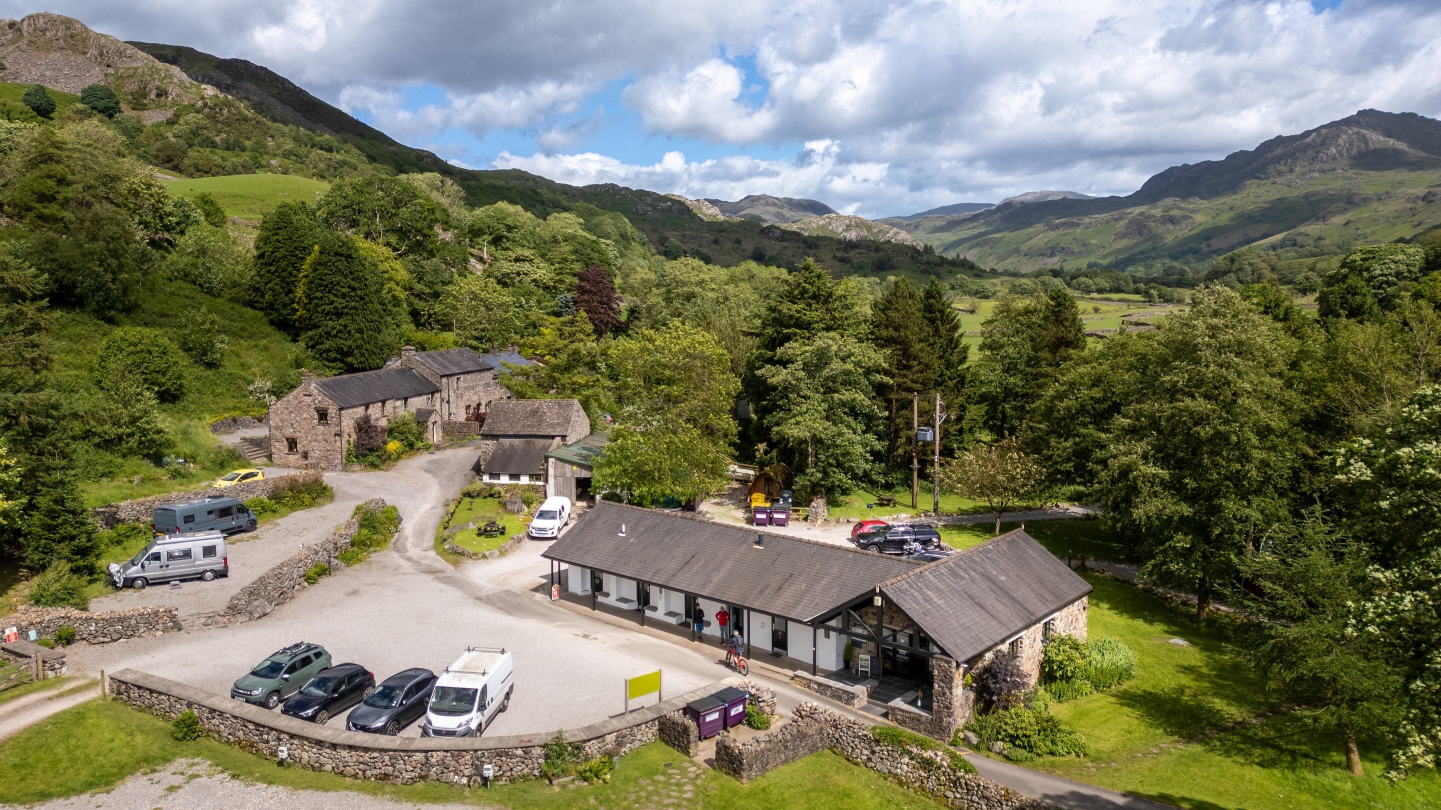 Reception at Eskdale Campsite, Cumbria