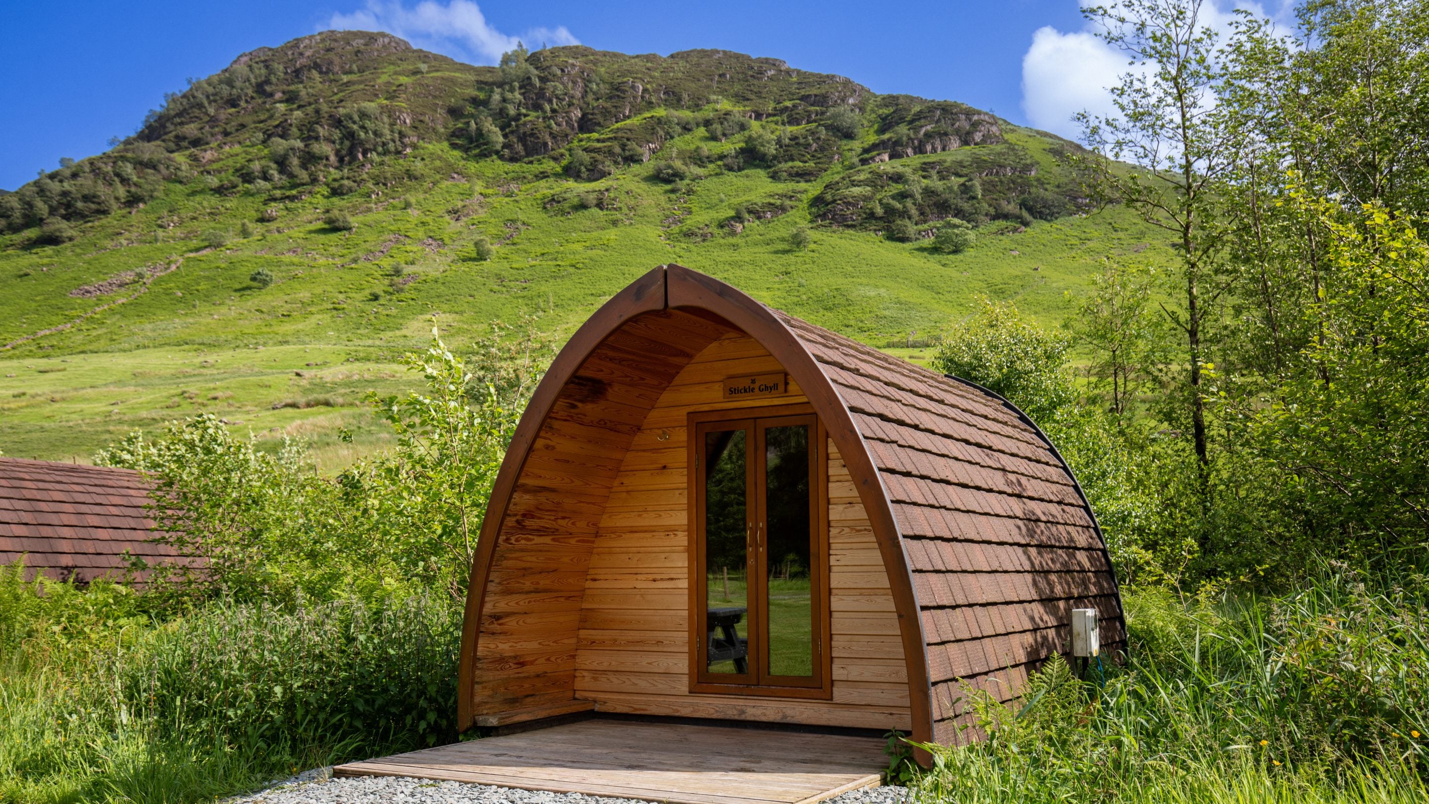 A pod at Great Langdale Campsite, Cumbria