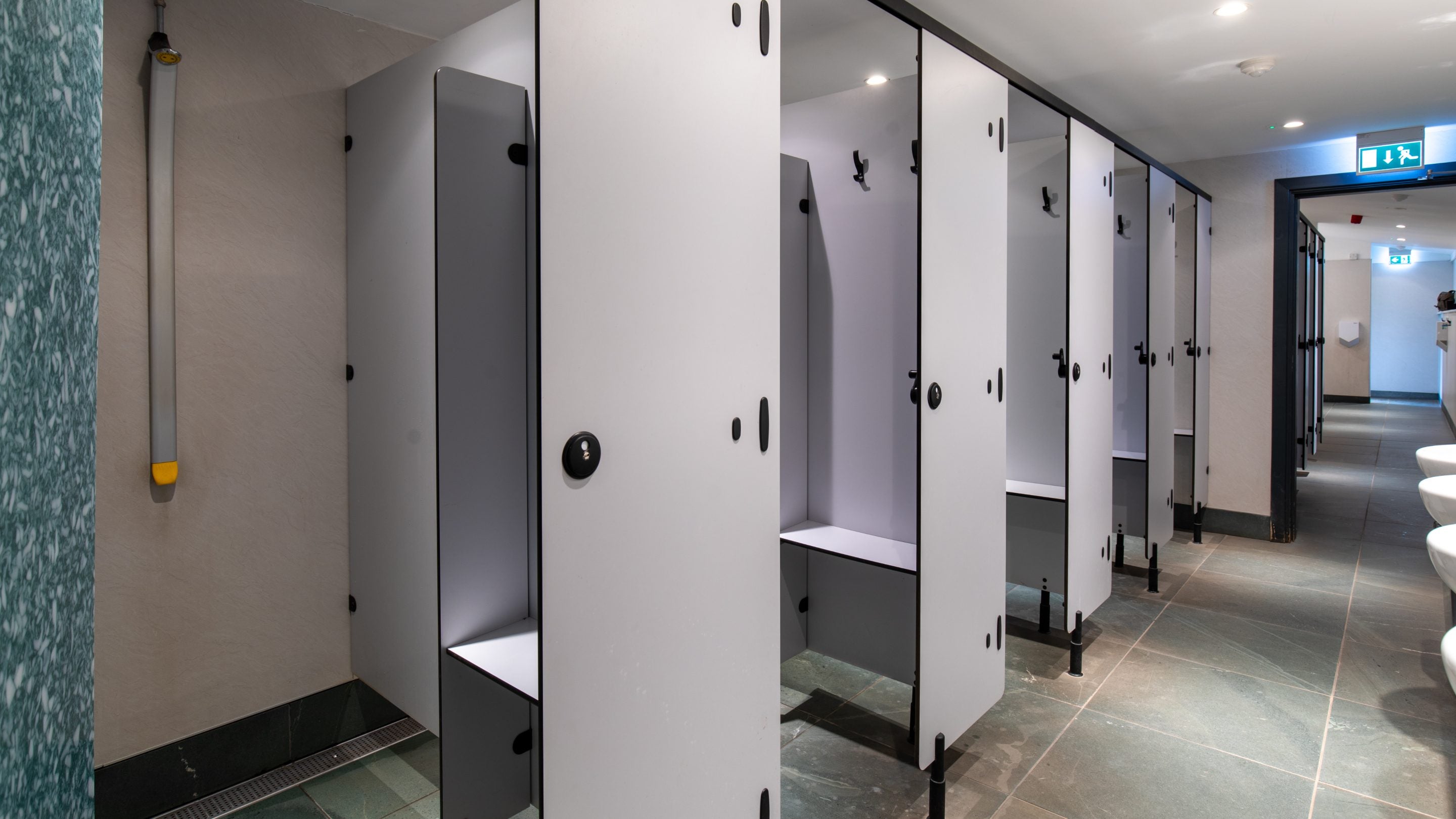Some of the showers at Great Langdale Campsite, Cumbria