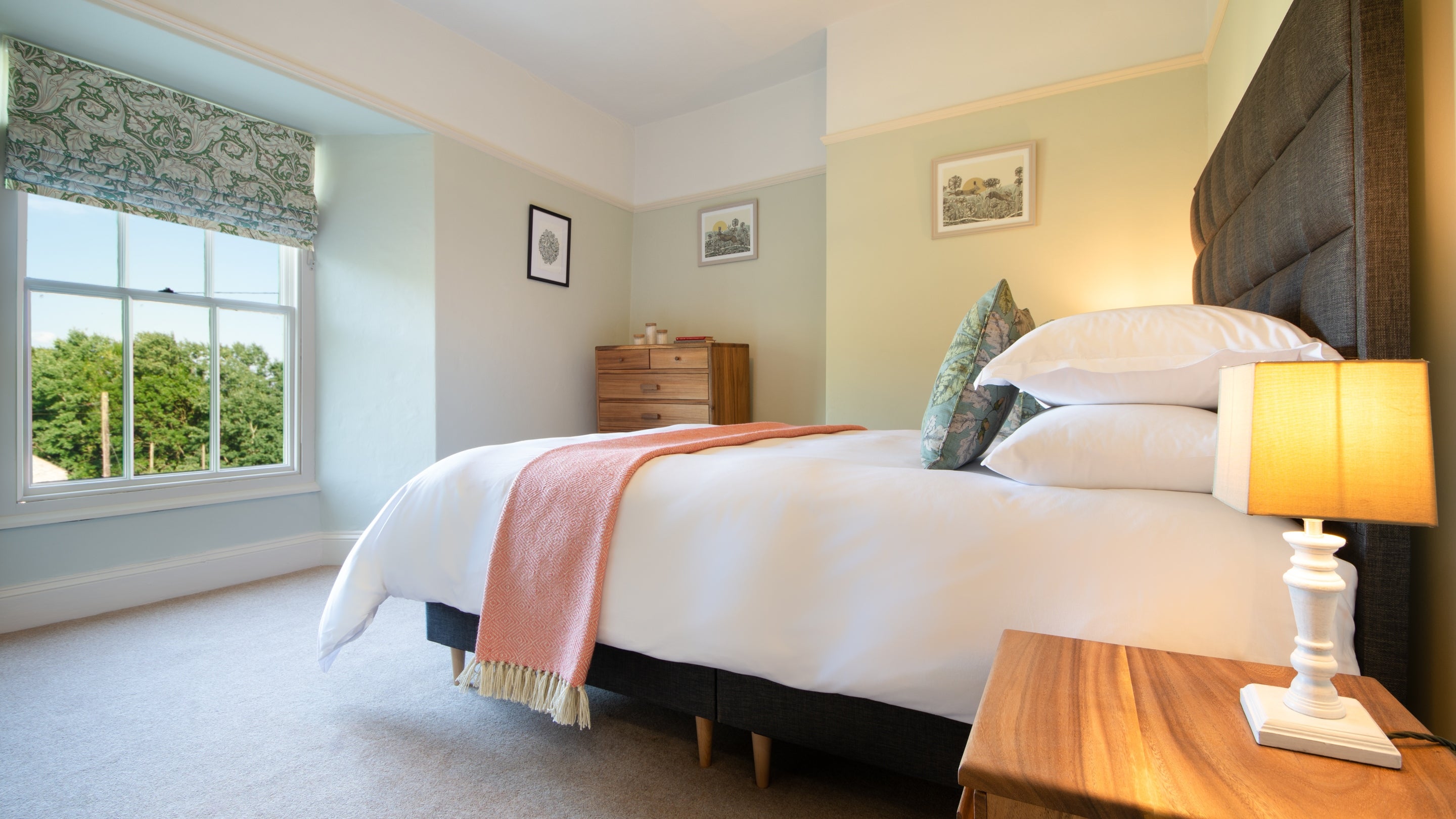 The double bedroom at Holeslack Cottage, Cumbria