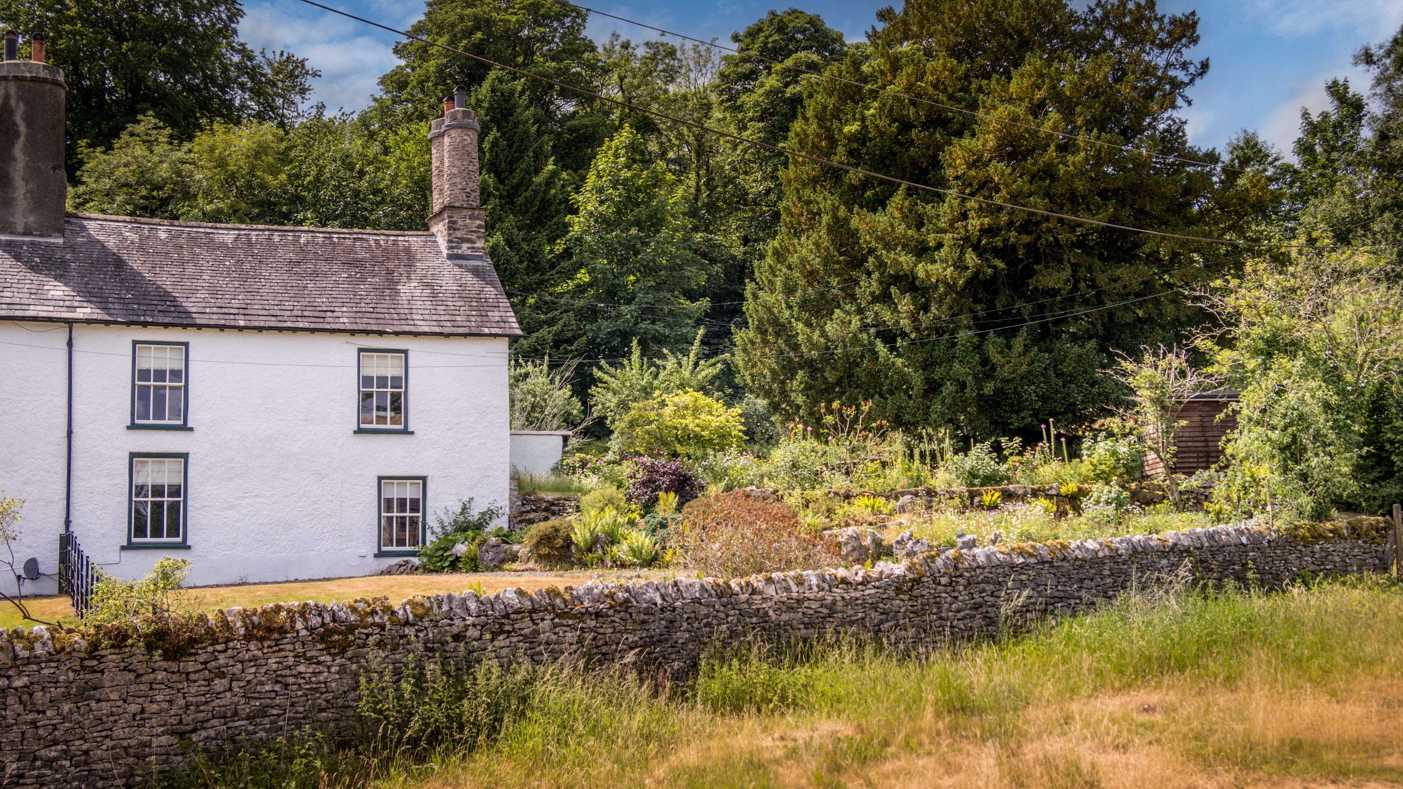 The exterior of Holeslack Cottage, Cumbria
