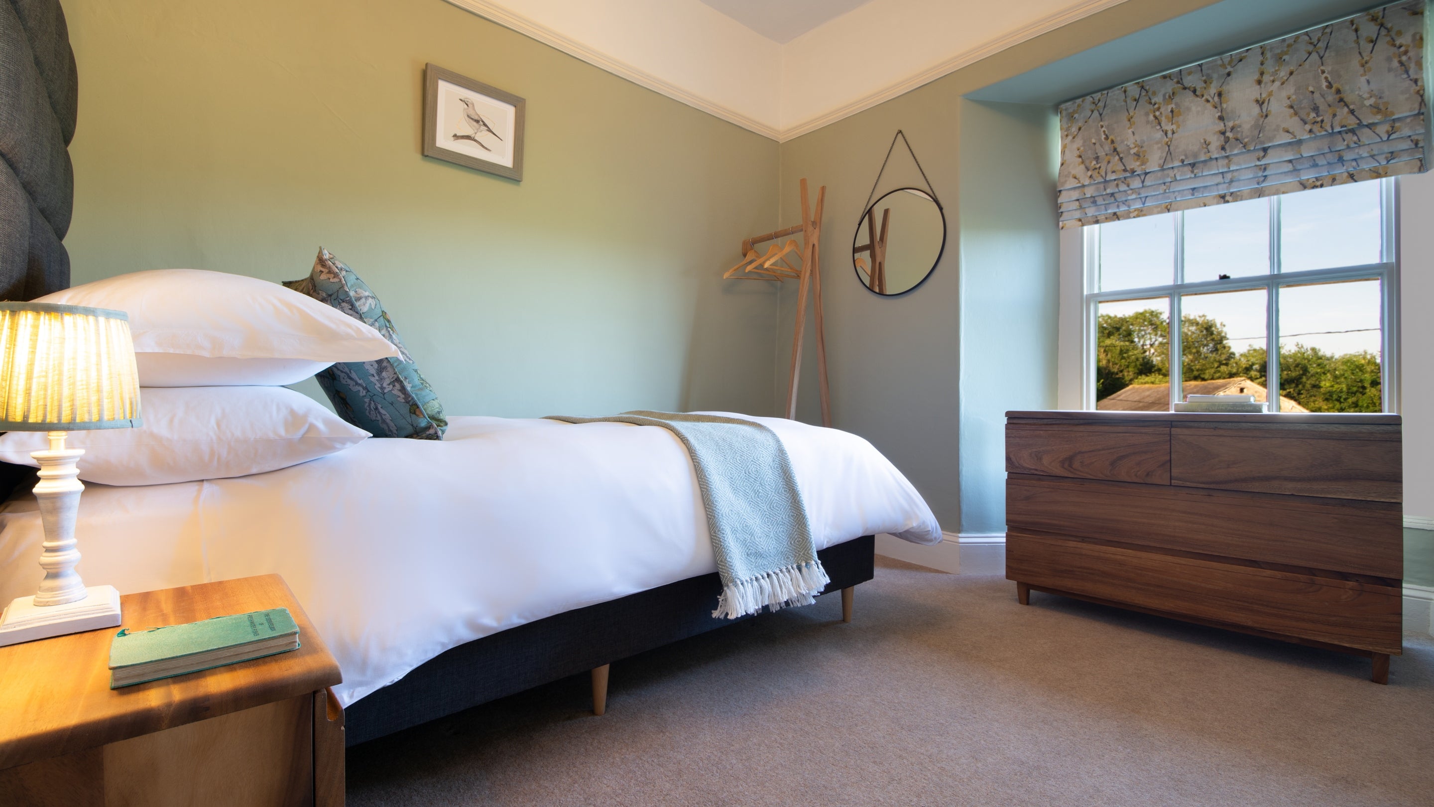 The second single bedroom at Holeslack Cottage, Cumbria