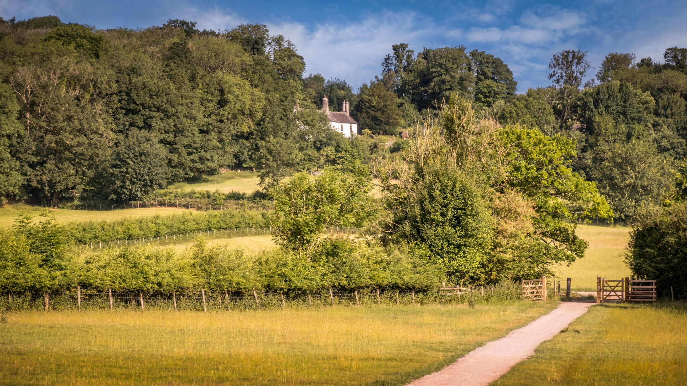 The area surrounding Holeslack Farmhouse and Cottage, Cumbria