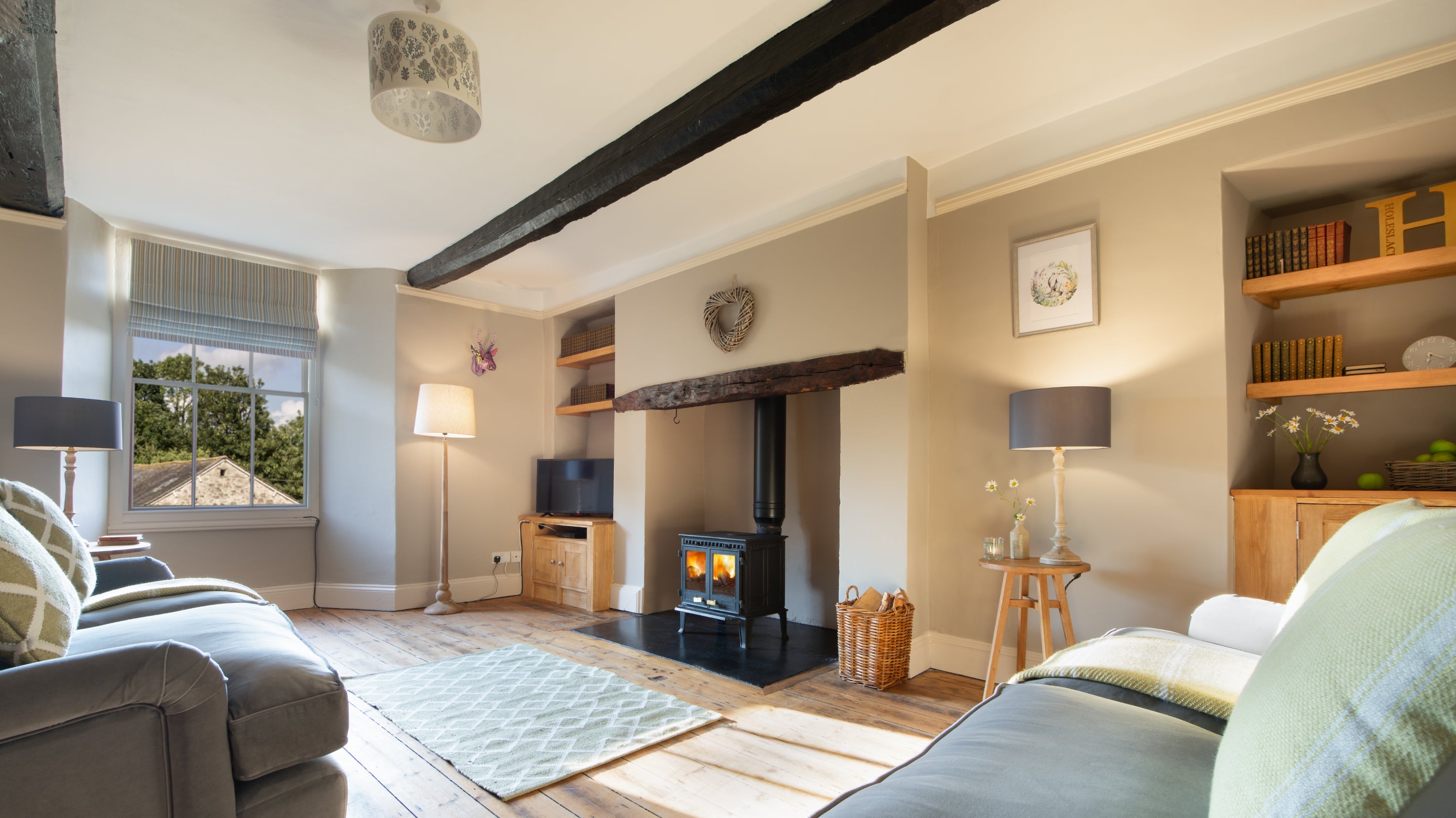 The sitting room at Holeslack Cottage, Cumbria